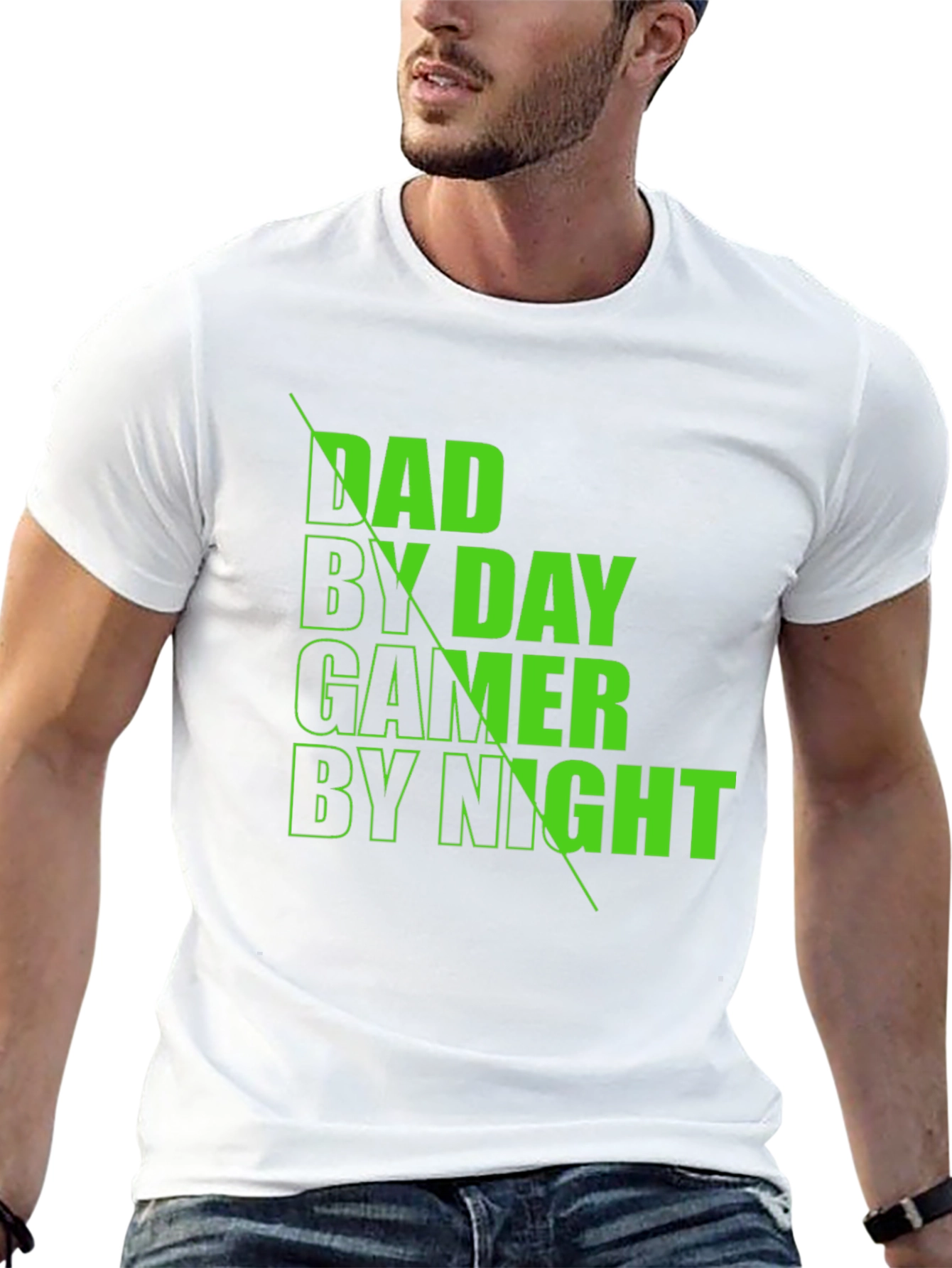 Dad By Day Gamer By Night Black T-Shirt