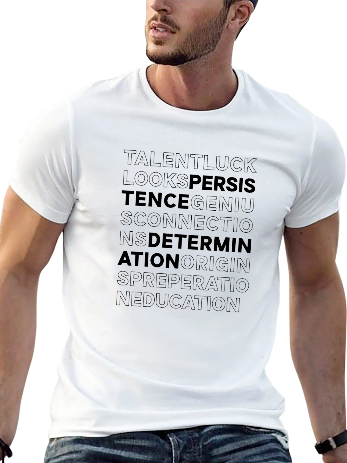 Motivational Word Art T-Shirt - Inspiration Design