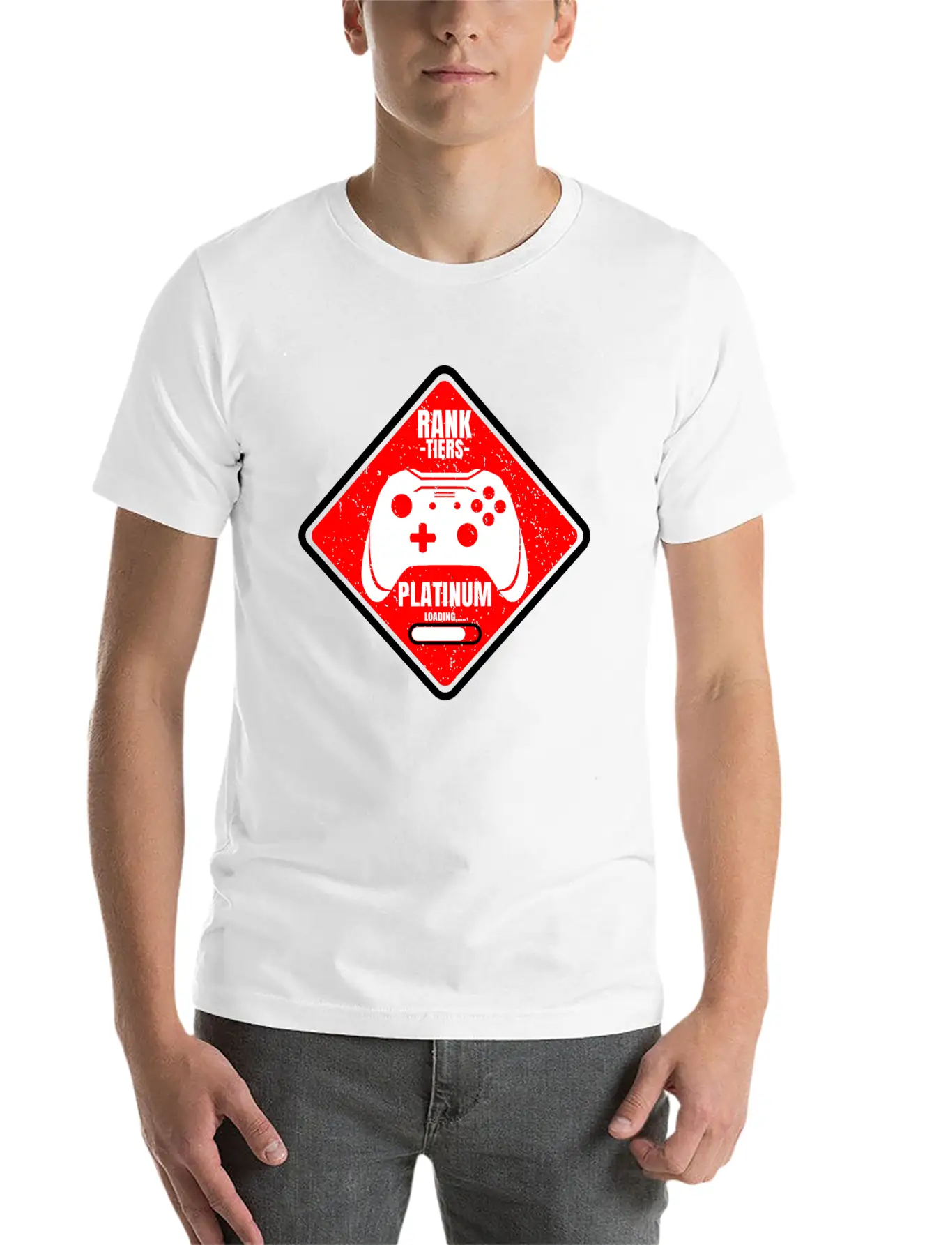 Rank Tiers Platinum Unisex Casual T-Shirt – Clean Design For Daily Comfort