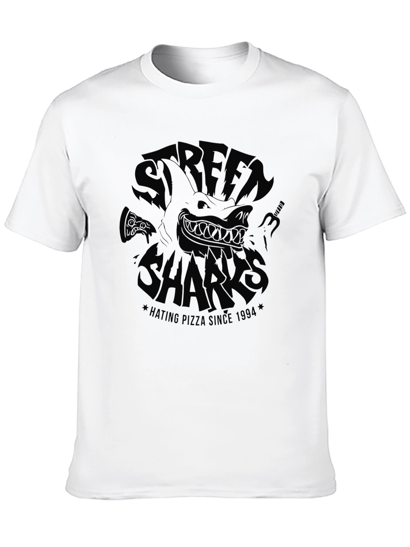 Street Sharks Hating Pizza Since 1994 T-Shirt