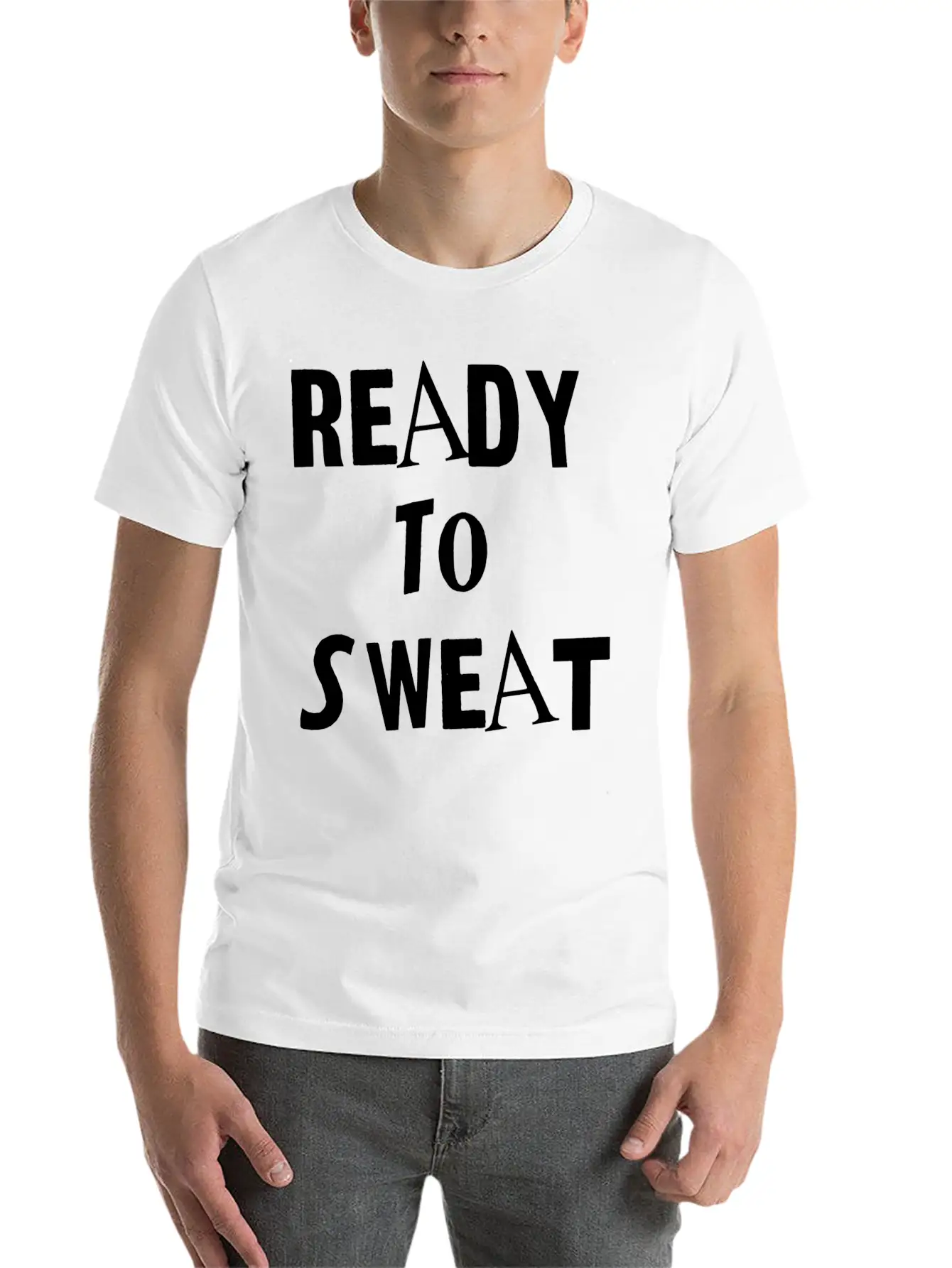 Ready To Sweat Sports Exercise Timeless Short Sleeve Tee – Comfy And Minimalist Design