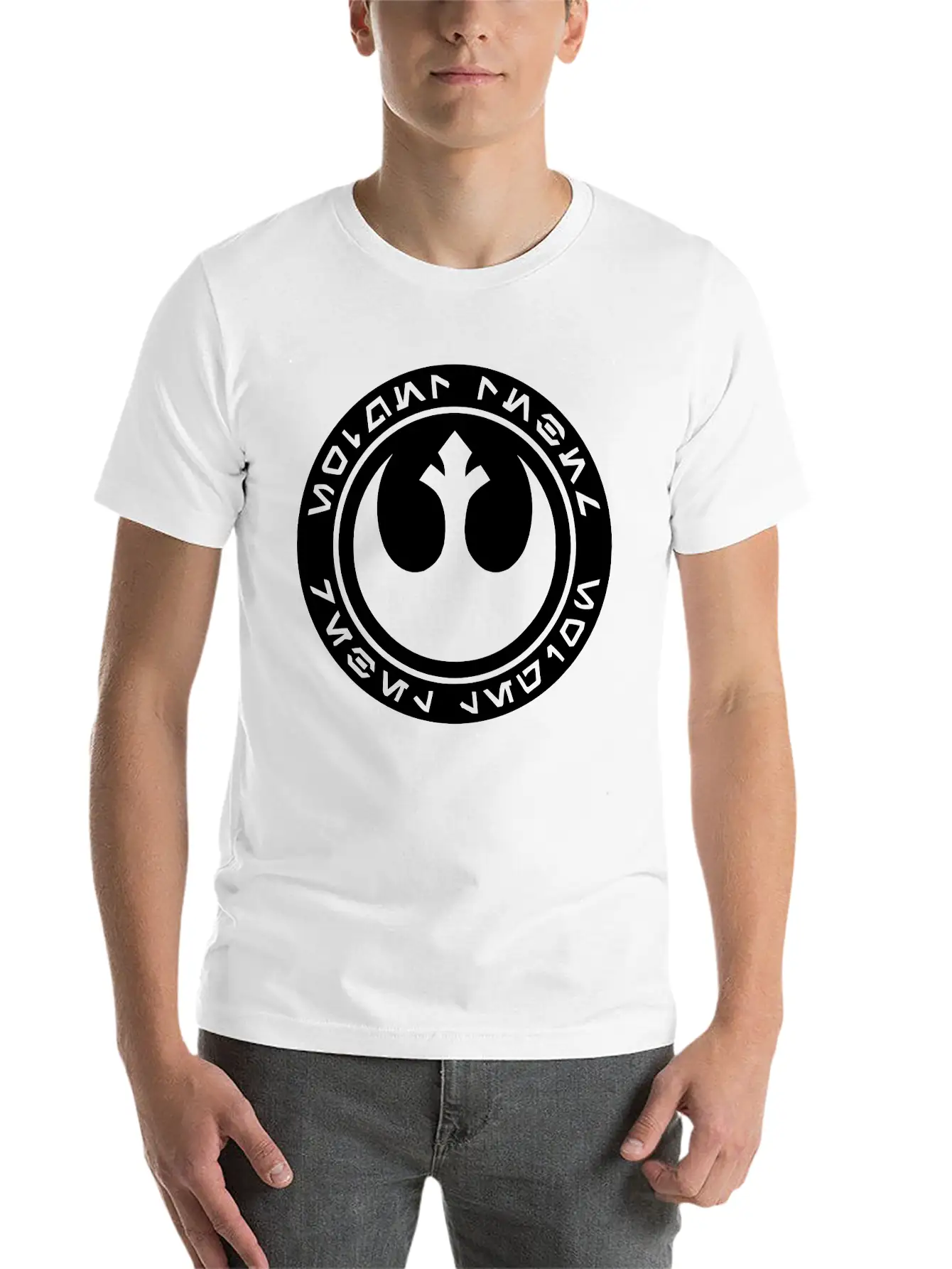 Rebellogo Unisex Short Sleeve Soft Cotton T-Shirt – Casual Everyday Wear