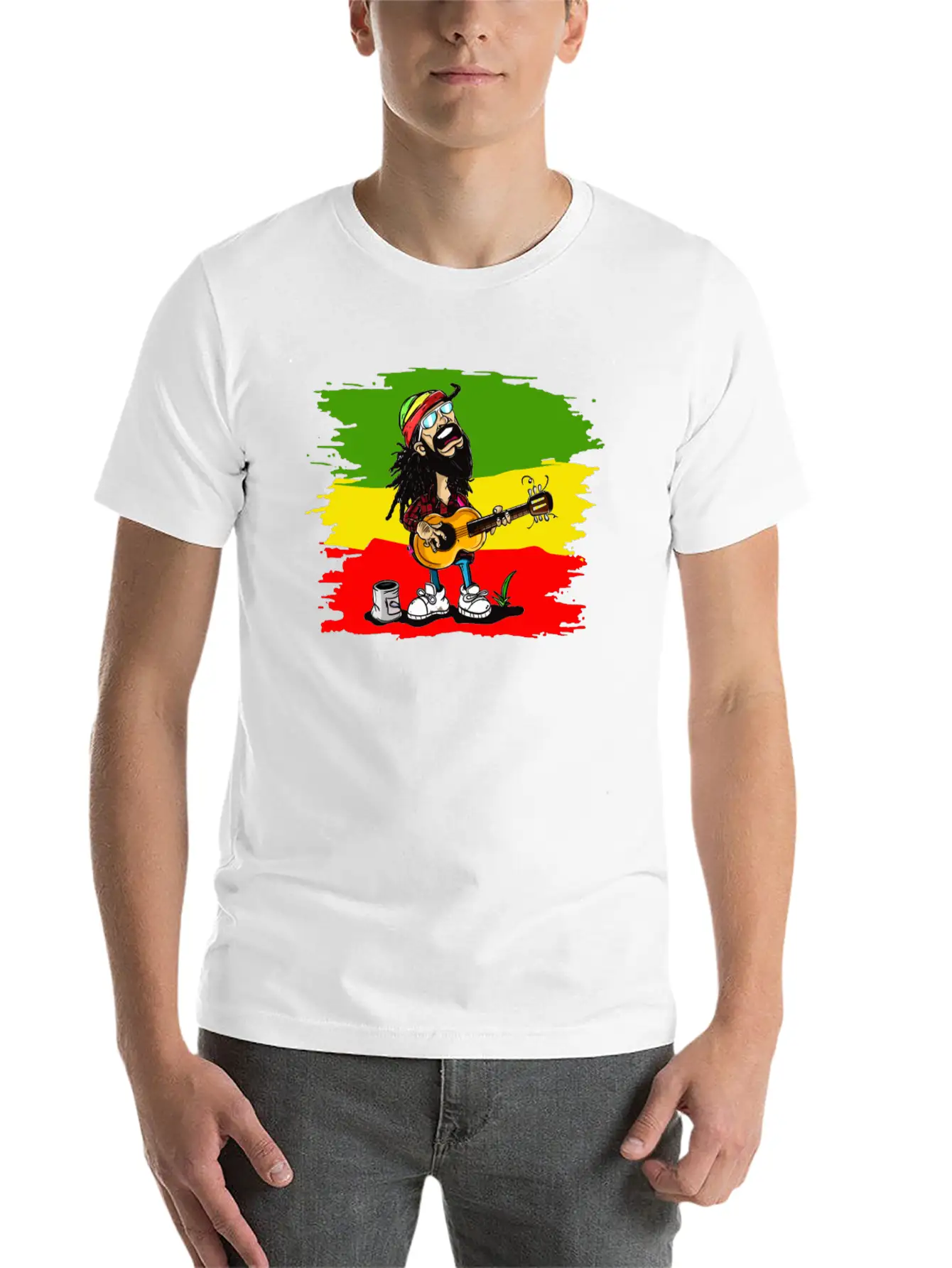 Reggae Rocker Stylish Everyday T-Shirt – Unisex Basic Cotton Tee