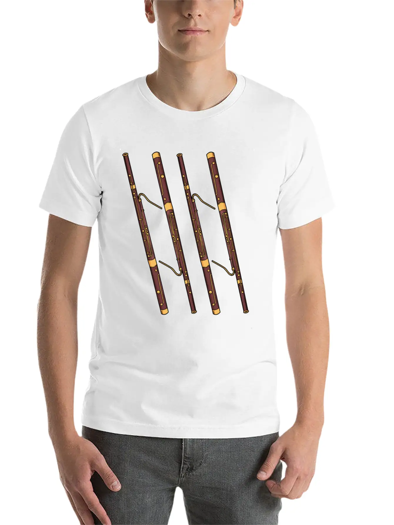 Retro Bassoon Retro Jazz Music Bassoonist Bassoon Unisex Casual T-Shirt – Clean Design For Daily Comfort