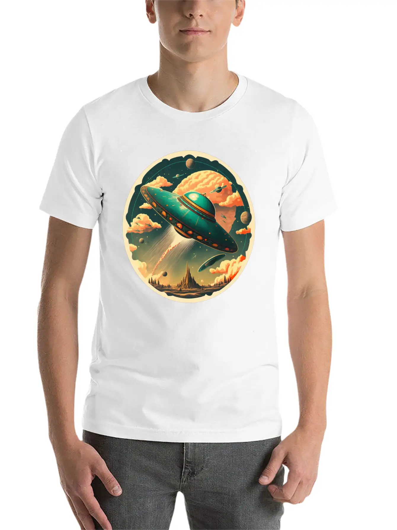 Retro Vintage Unisex Short Sleeve Soft Cotton T-Shirt – Casual Everyday Wear