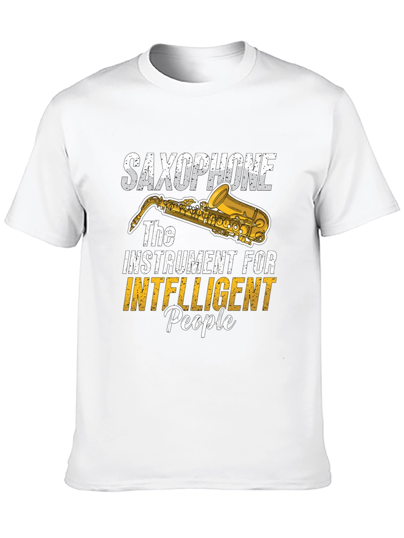 Saxophone Intelligent People Graphic Tee