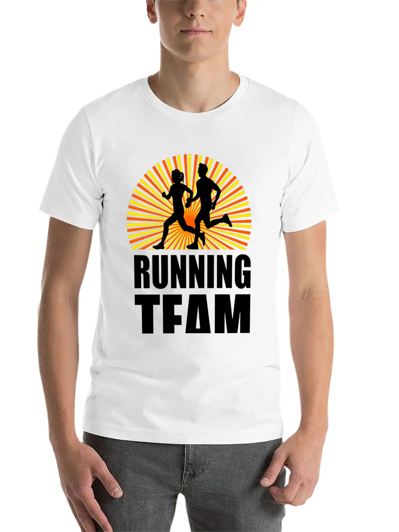 Running Team Workout Marathon Essential Unisex Summer Tee – Soft Cotton Casual Fit