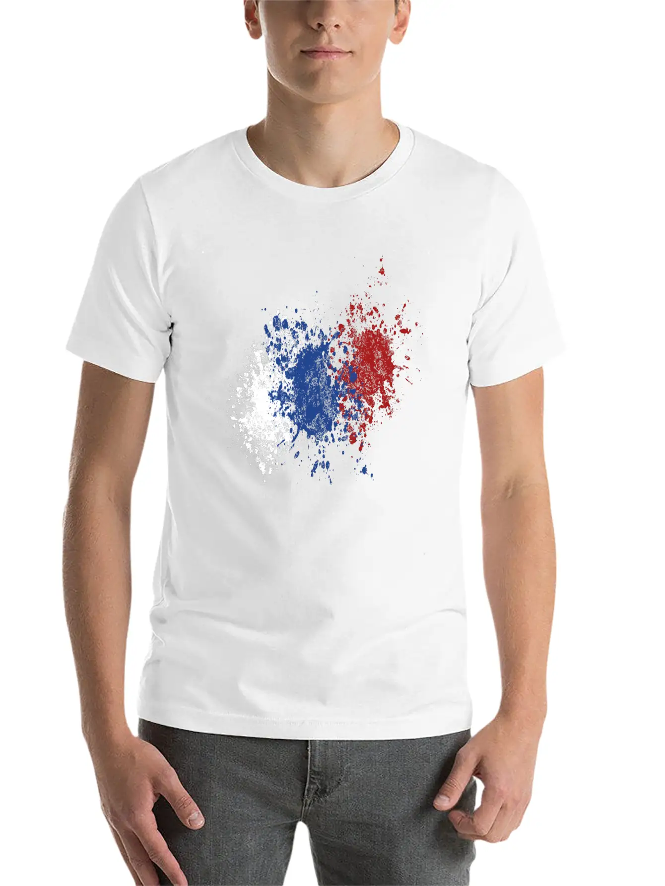 Russian Splatter Comfortable Minimalist Graphic Tee – Summer Style Essential
