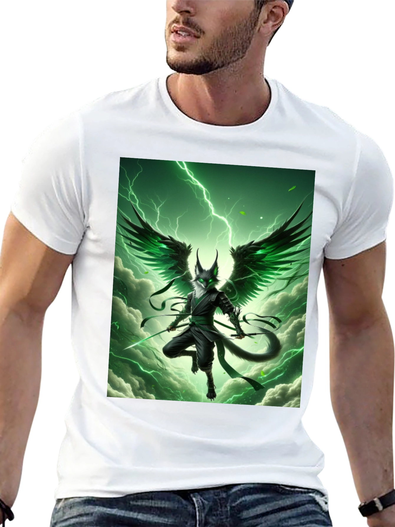 Mystic Green Winged Ninja T-Shirt