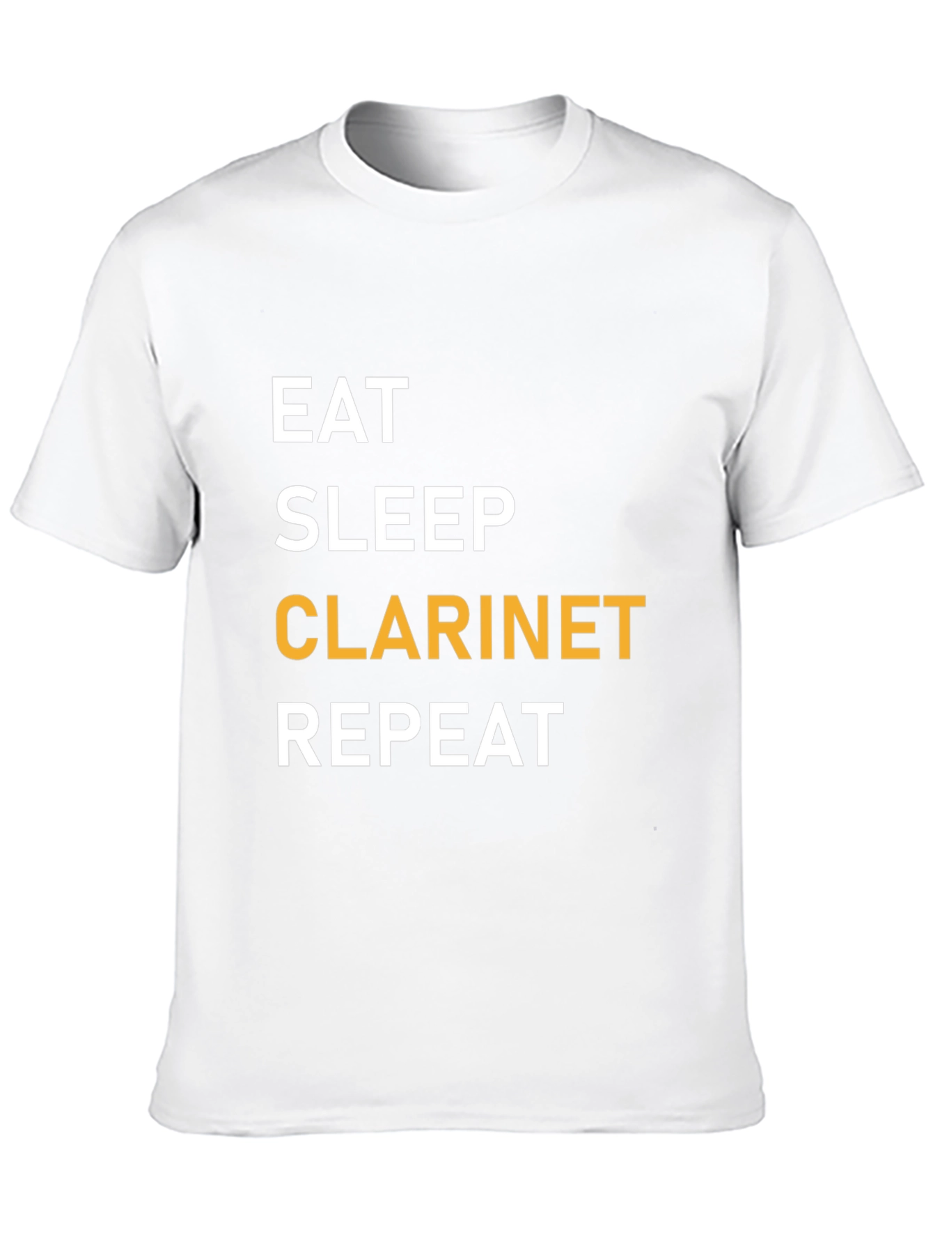 Eat Sleep Clarinet Repeat Black T-Shirt
