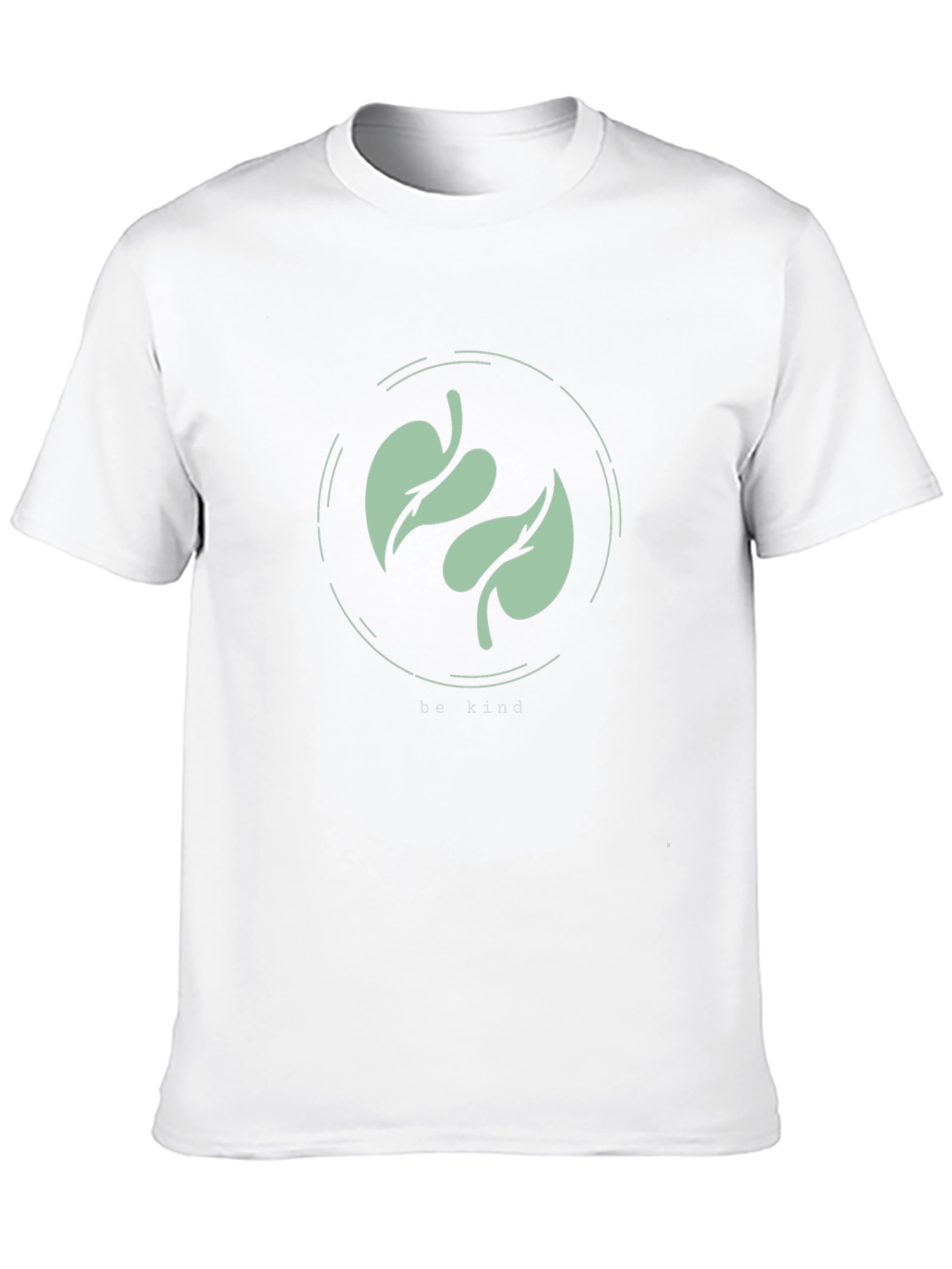 Be Kind Leaf Graphic Tee - Eco-Friendly Fashion