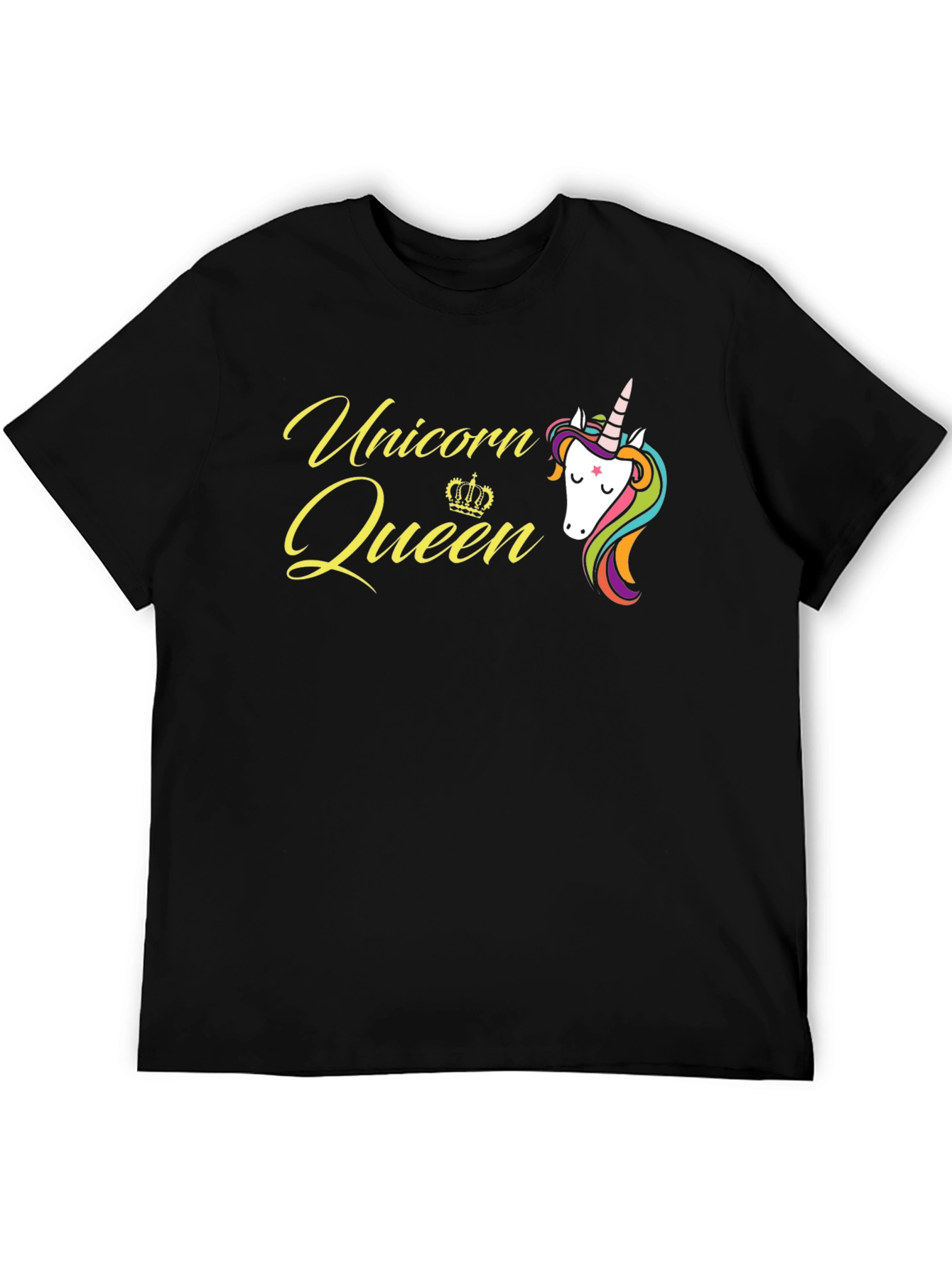 Unicorn Queen Black T-Shirt