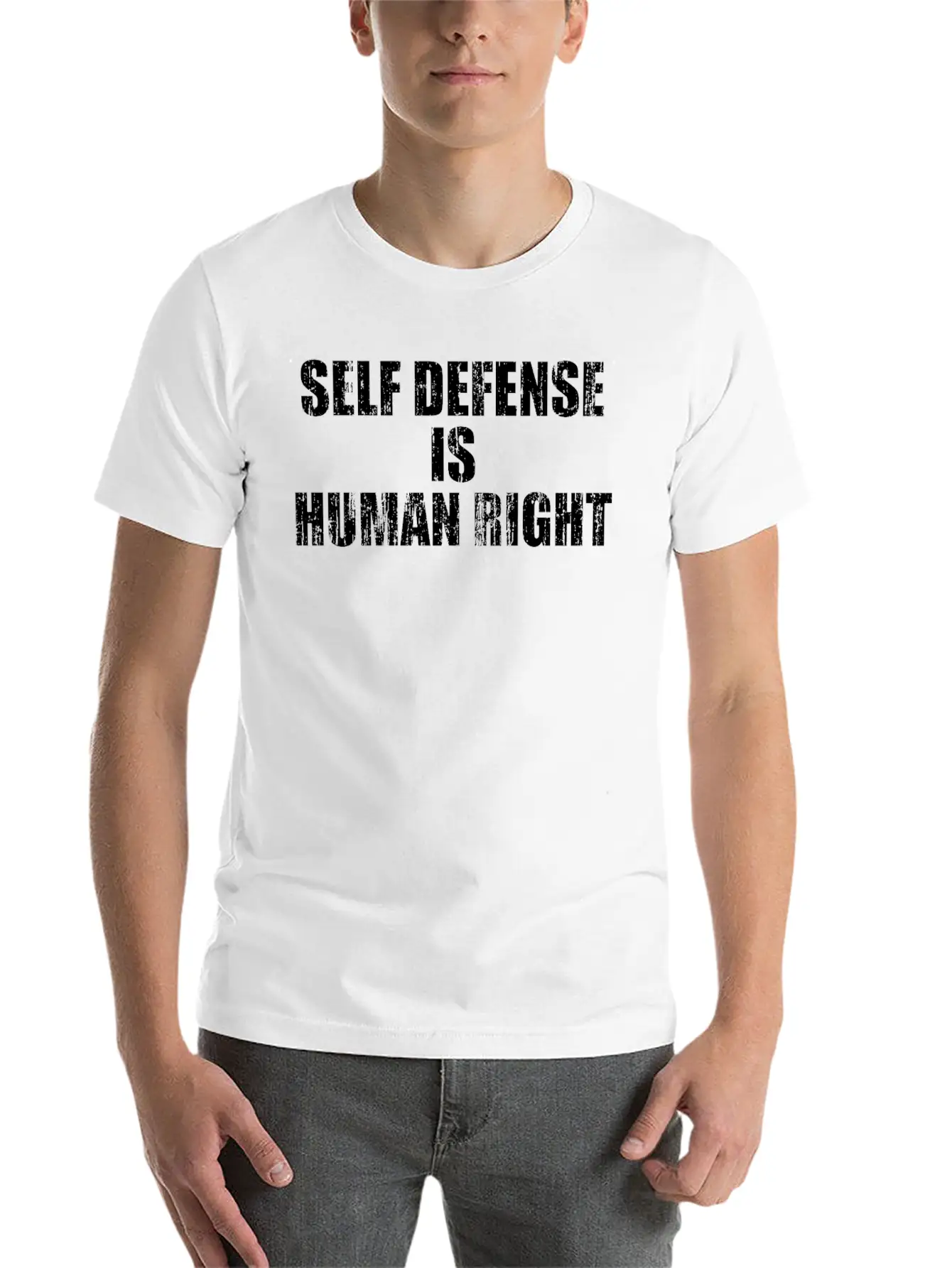 Self Defense Is Human Right Stylish Everyday T-Shirt – Unisex Basic Cotton Tee