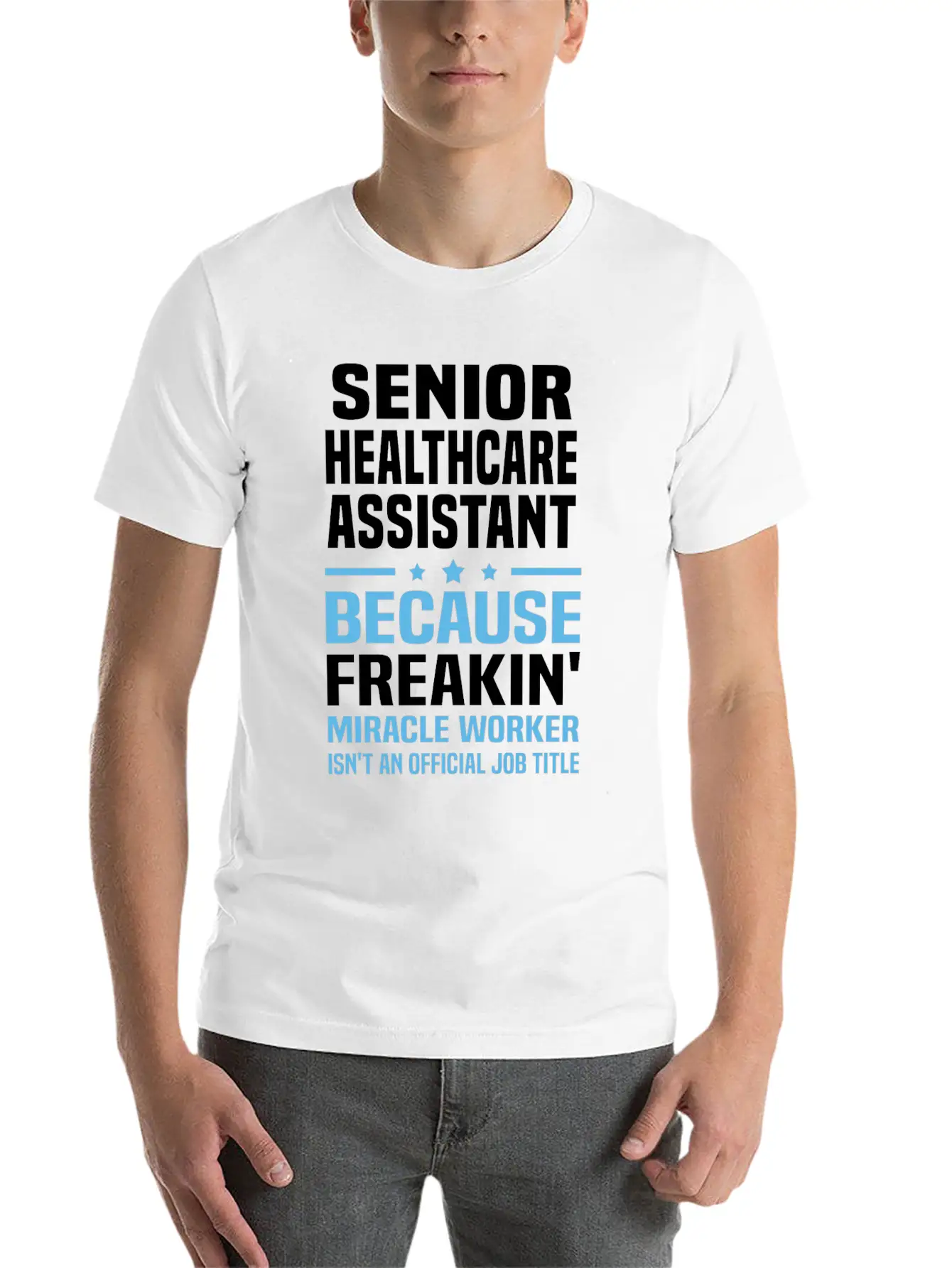 Senior Healthcare Assistant Unisex Short Sleeve Soft Cotton T-Shirt – Casual Everyday Wear
