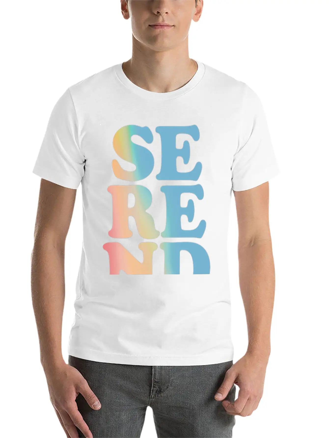 Serendipity Pastel Hoodies & Sweatshirts Unisex Short Sleeve Soft Cotton T-Shirt – Casual Everyday Wear