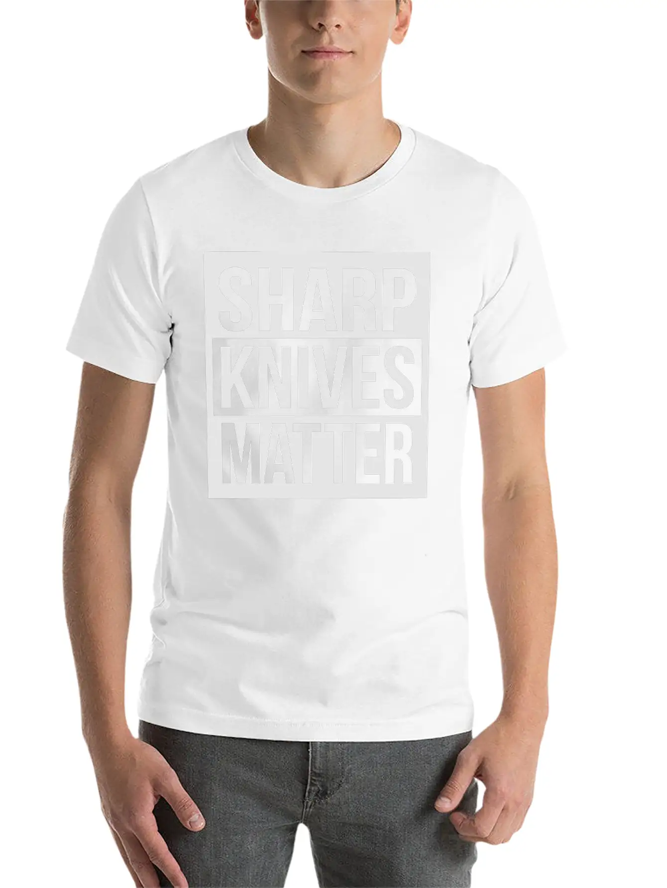 Sharp Knives Matter Comfortable Minimalist Graphic Tee – Summer Style Essential