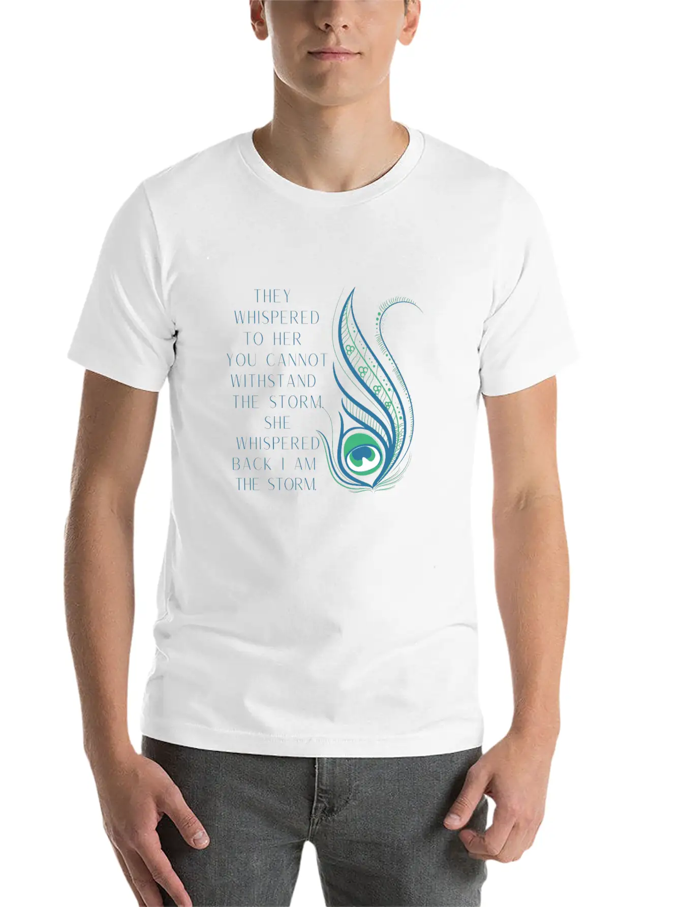 She Whispered Back I Am The Storm Comfortable Minimalist Graphic Tee – Summer Style Essential