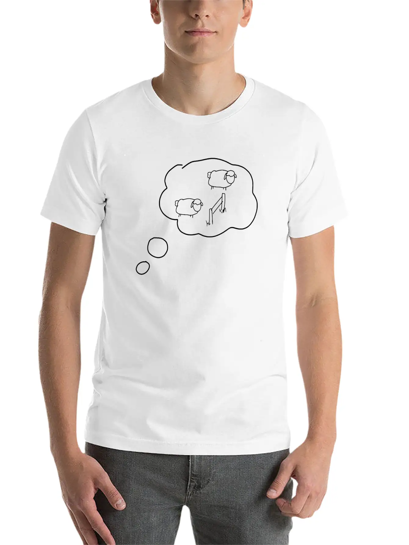 Sheep Dream Dream Stylish Everyday T-Shirt – Unisex Basic Cotton Tee