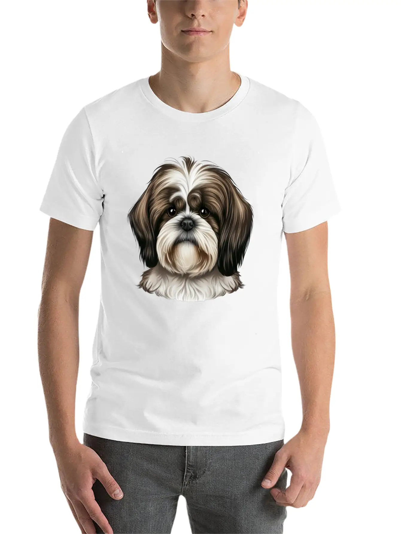 Shi Tzu Serenity Stylish Everyday T-Shirt – Unisex Basic Cotton Tee