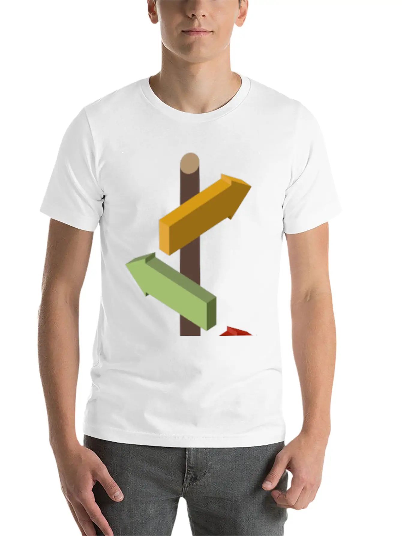 Signpost Basic Graphic T-Shirt – Daily Comfort In Soft Cotton