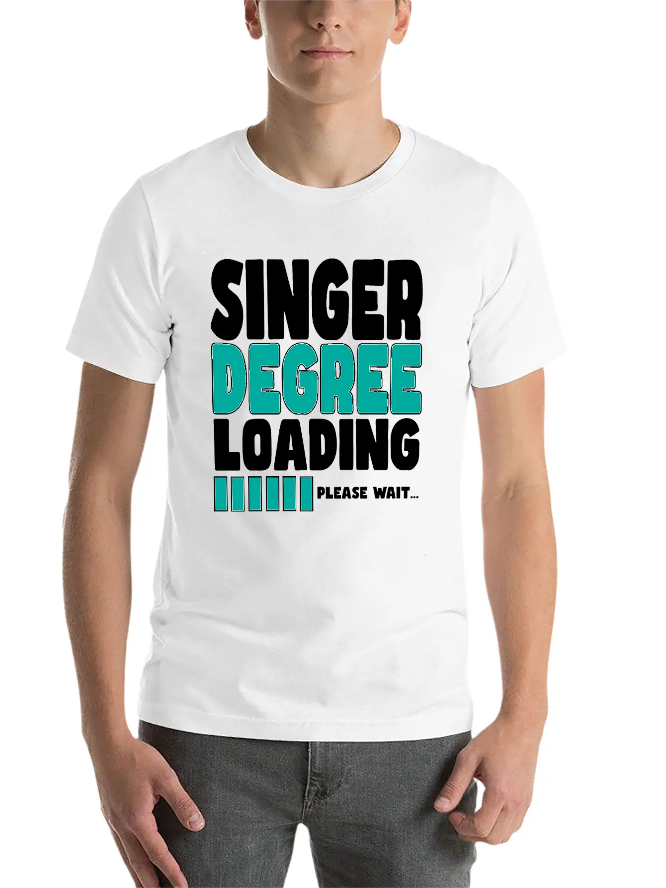 Singer Degree Loading Stylish Everyday T-Shirt – Unisex Basic Cotton Tee