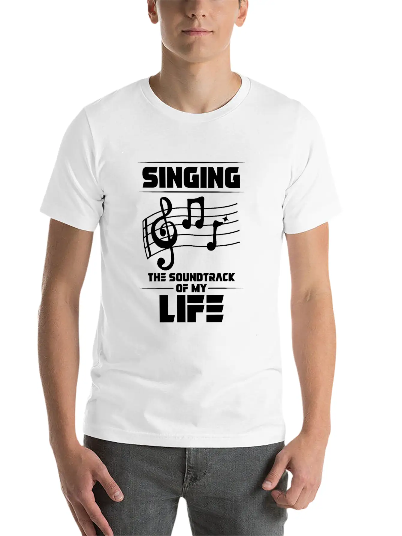 Singing The Soundtrack Of My Life Singer Music Comfortable Minimalist Graphic Tee – Summer Style Essential