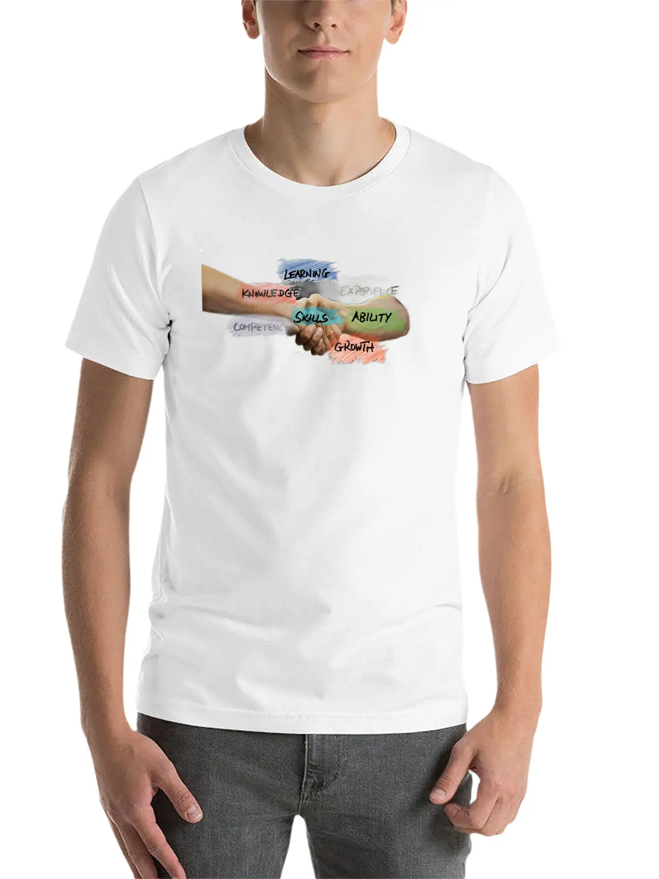 Skills Peace Unisex Short Sleeve Soft Cotton T-Shirt – Casual Everyday Wear