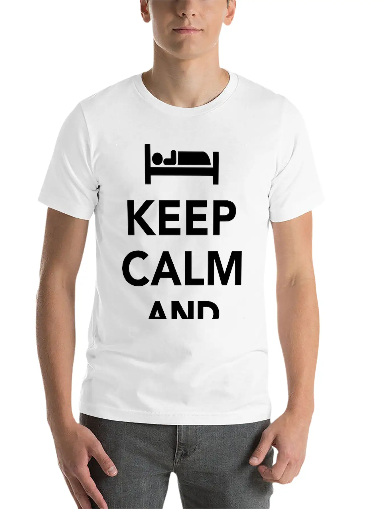 Sleep Unisex Short Sleeve Soft Cotton T-Shirt – Casual Everyday Wear