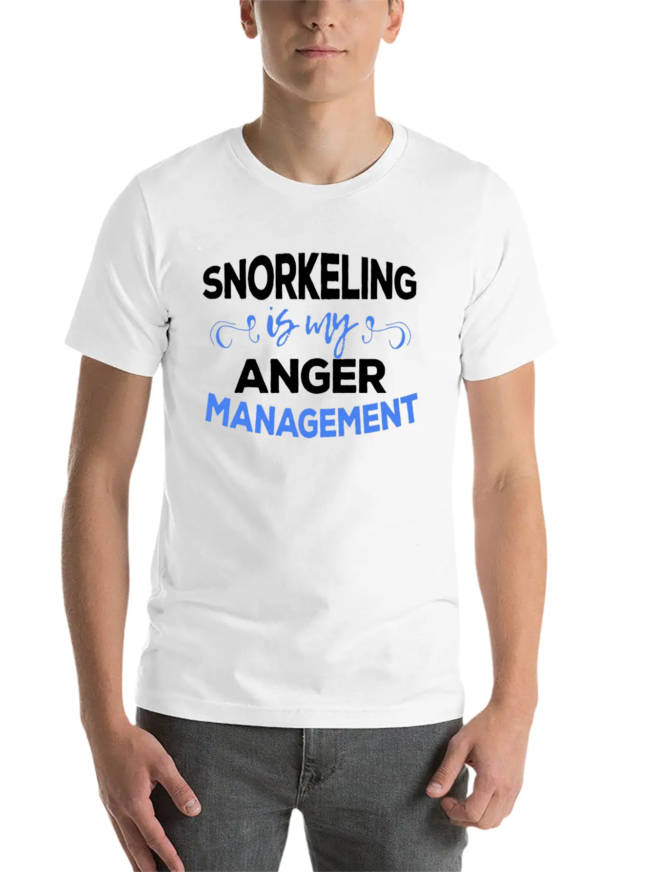Snorkeler - Snorkeling Is My Anger Management Timeless Short Sleeve Tee – Comfy And Minimalist Design