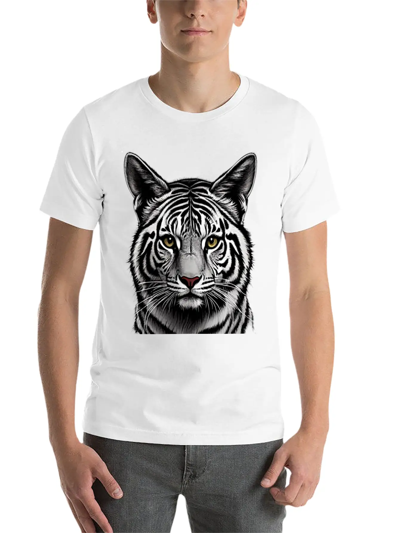 Snow Tiger Timeless Short Sleeve Tee – Comfy And Minimalist Design