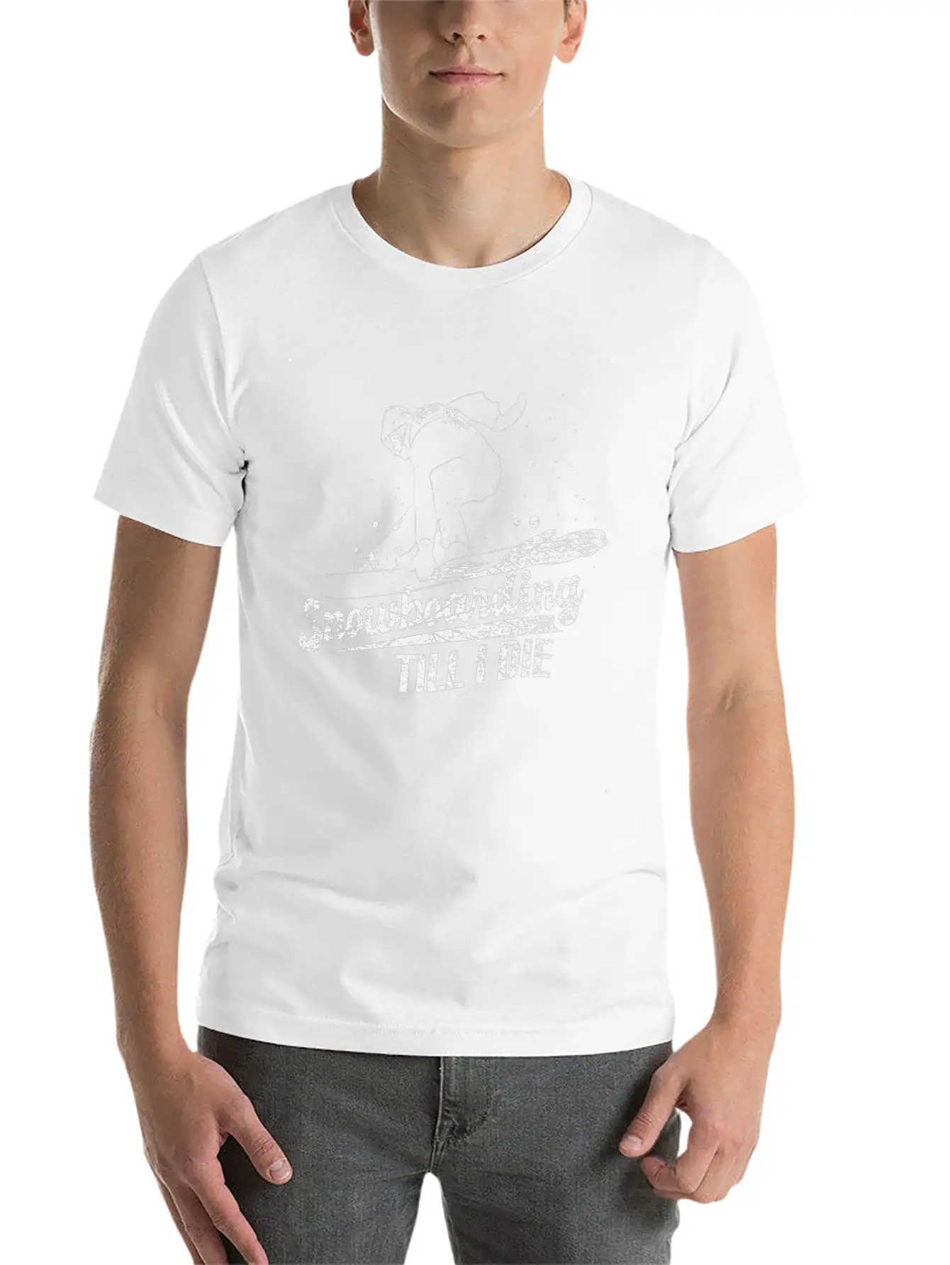 Snowboard Winter Stylish Everyday T-Shirt – Unisex Basic Cotton Tee