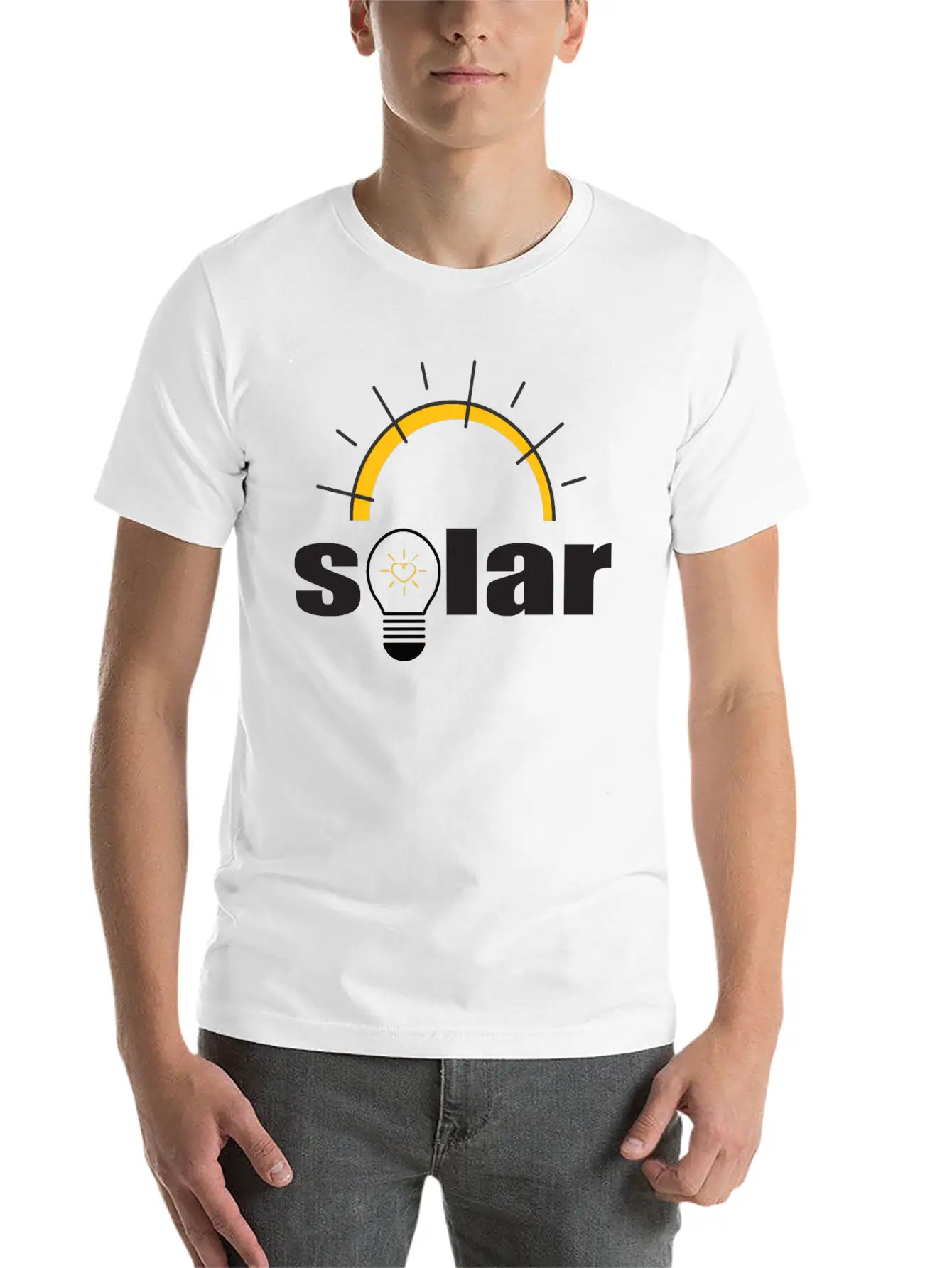 Solar Power - Renewable Energy - Green Energy Unisex Short Sleeve Soft Cotton T-Shirt – Casual Everyday Wear