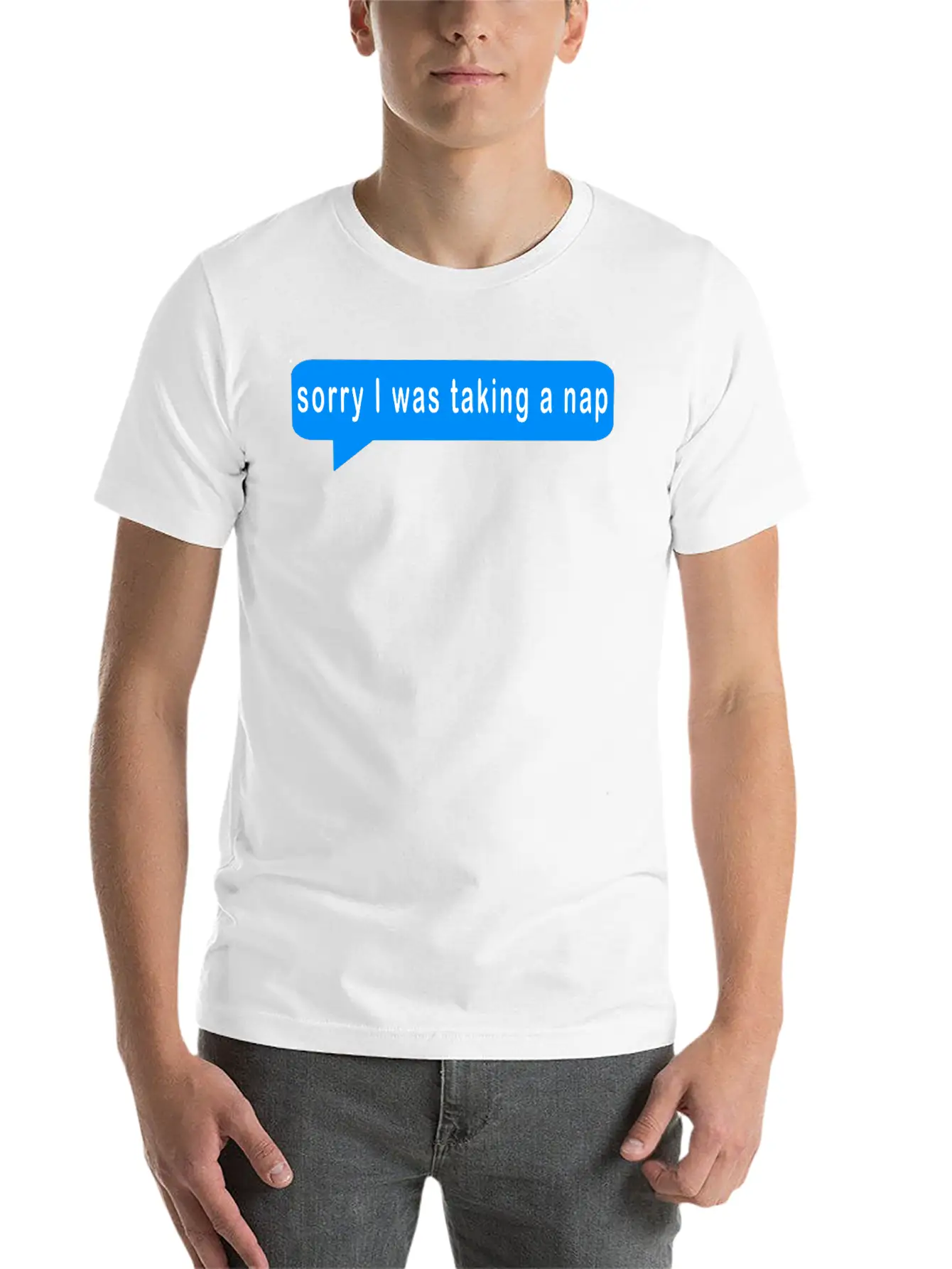 Sorry I Was Taking A Nap,nap,naps,sleep,sleeping,n Stylish Everyday T-Shirt – Unisex Basic Cotton Tee