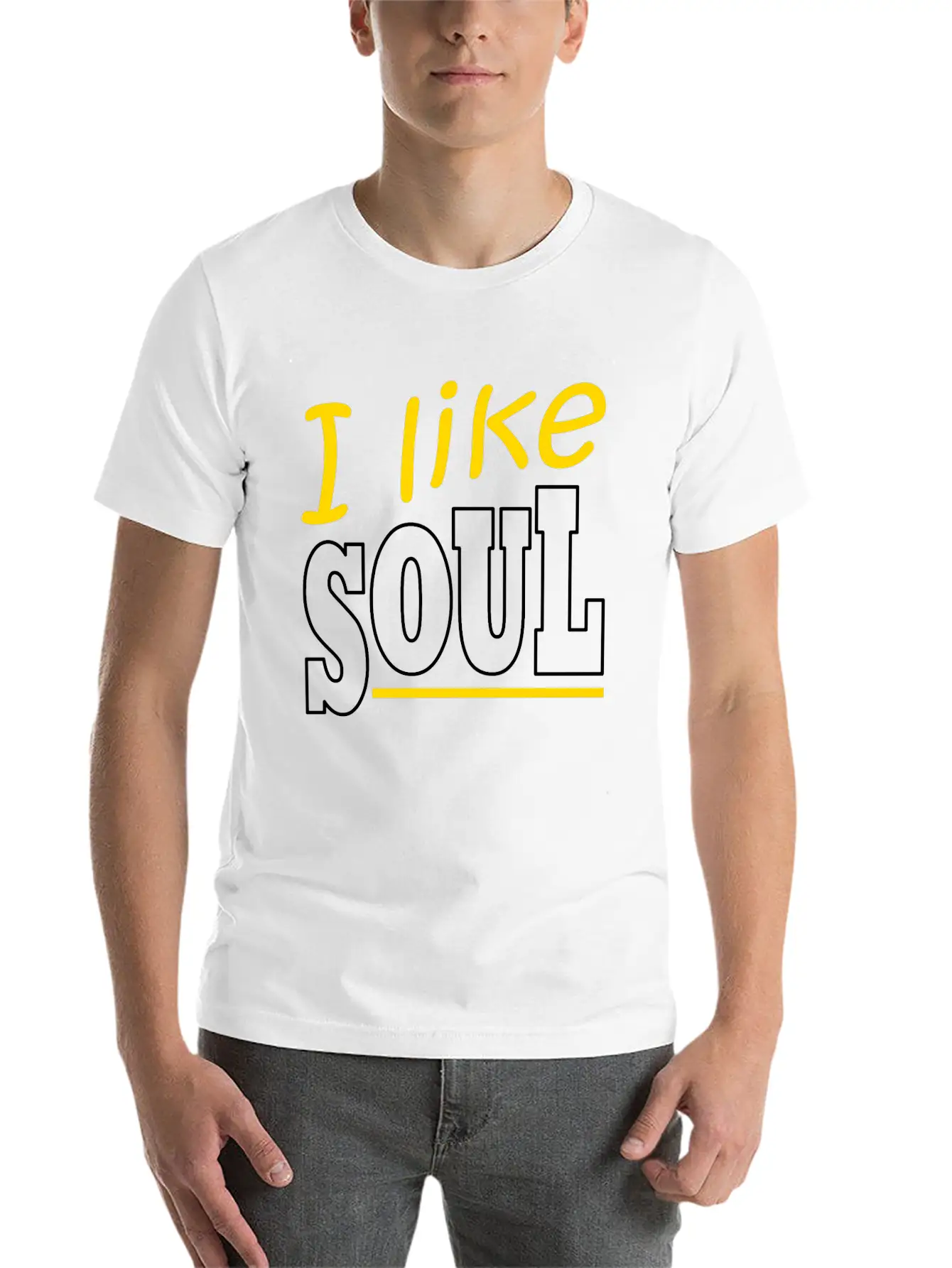 Soul Music Retro Lettering Unisex Casual T-Shirt – Clean Design For Daily Comfort