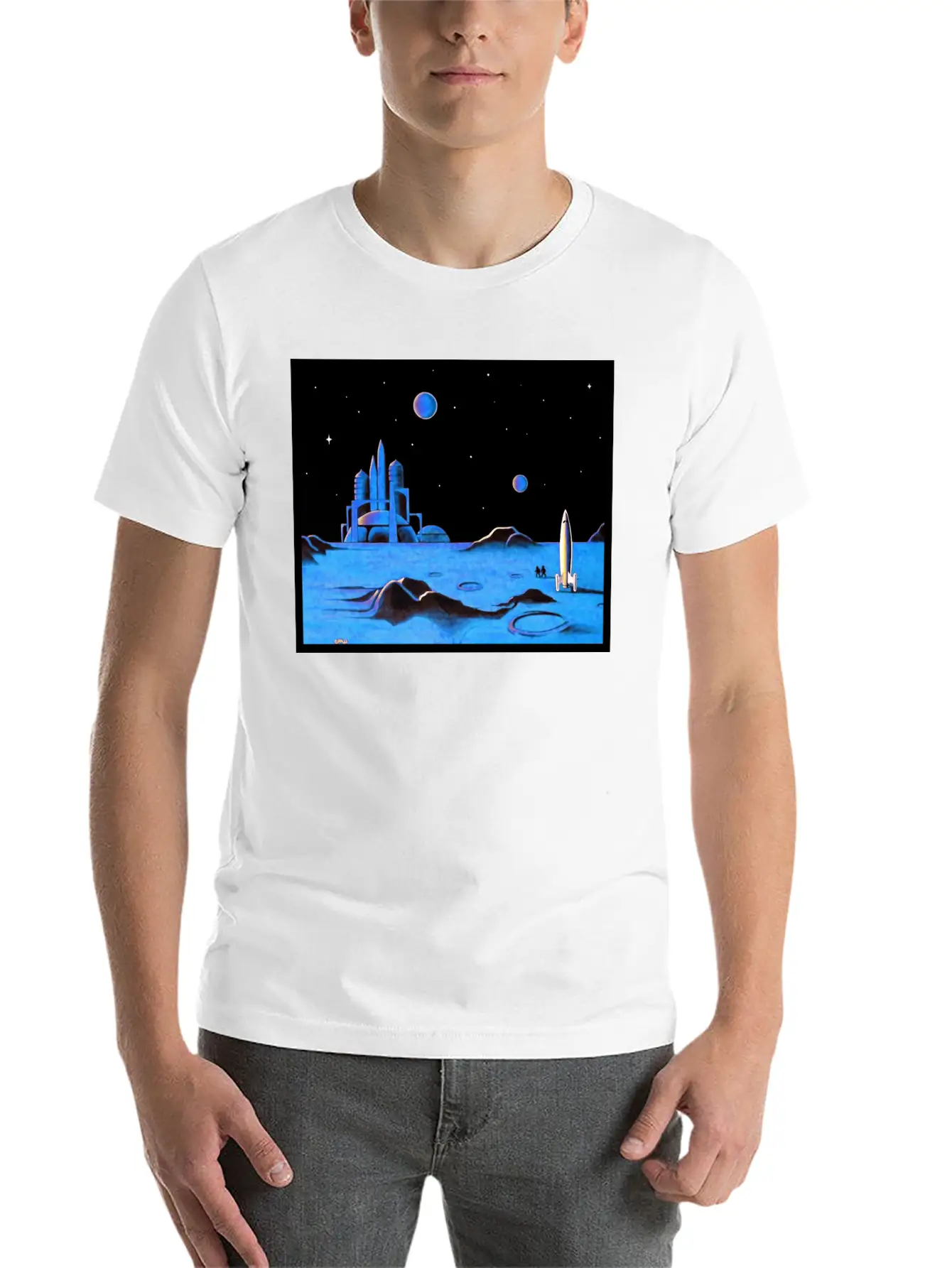 Space Art Timeless Short Sleeve Tee – Comfy And Minimalist Design