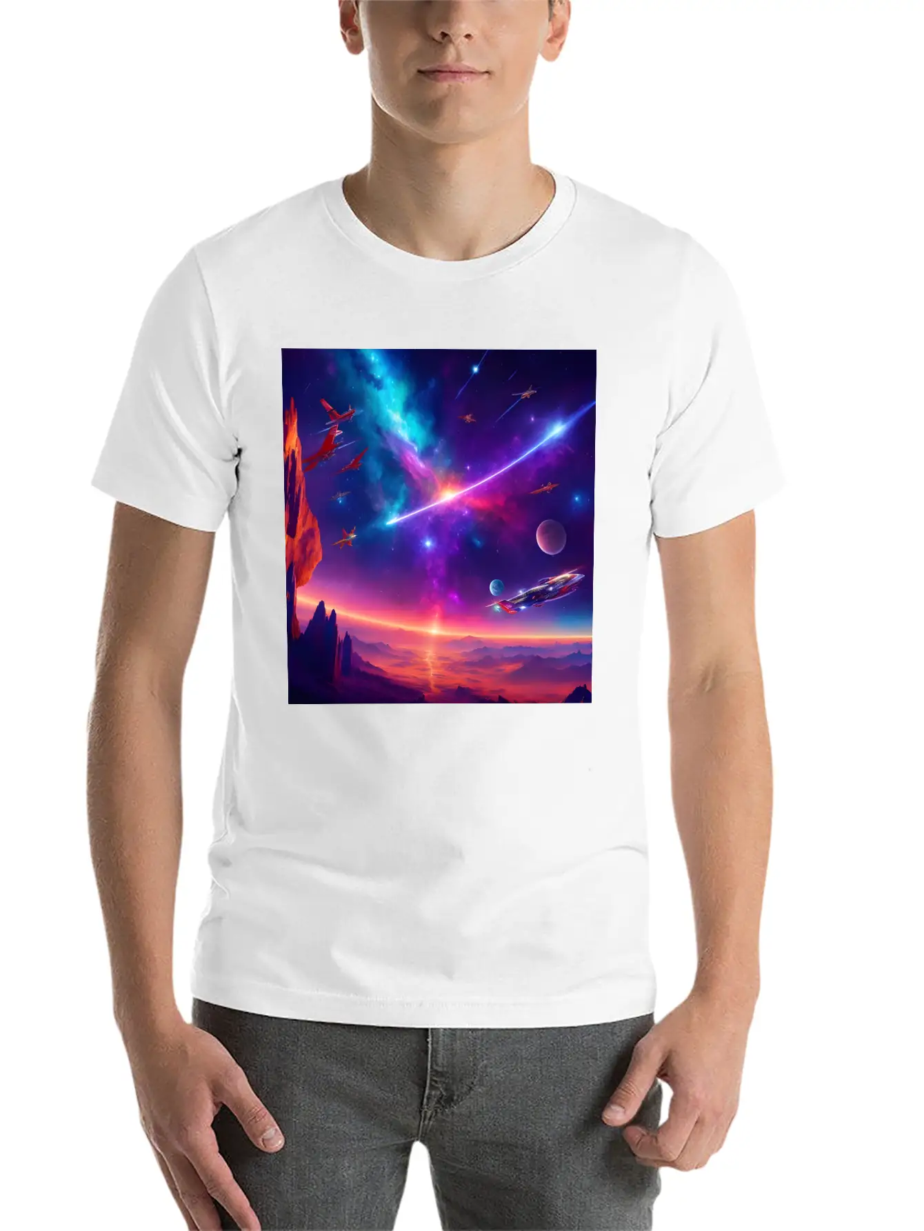 Space Stylish Everyday T-Shirt – Unisex Basic Cotton Tee