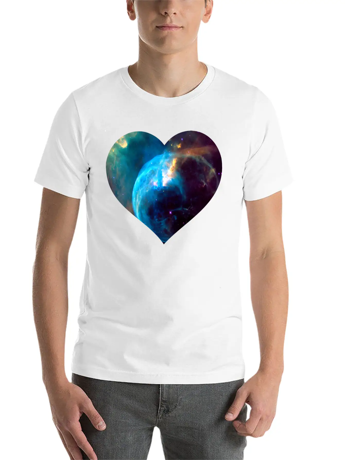 Space Travel Galaxy Nebula Cosmos Astronaut Gift Stylish Everyday T-Shirt – Unisex Basic Cotton Tee