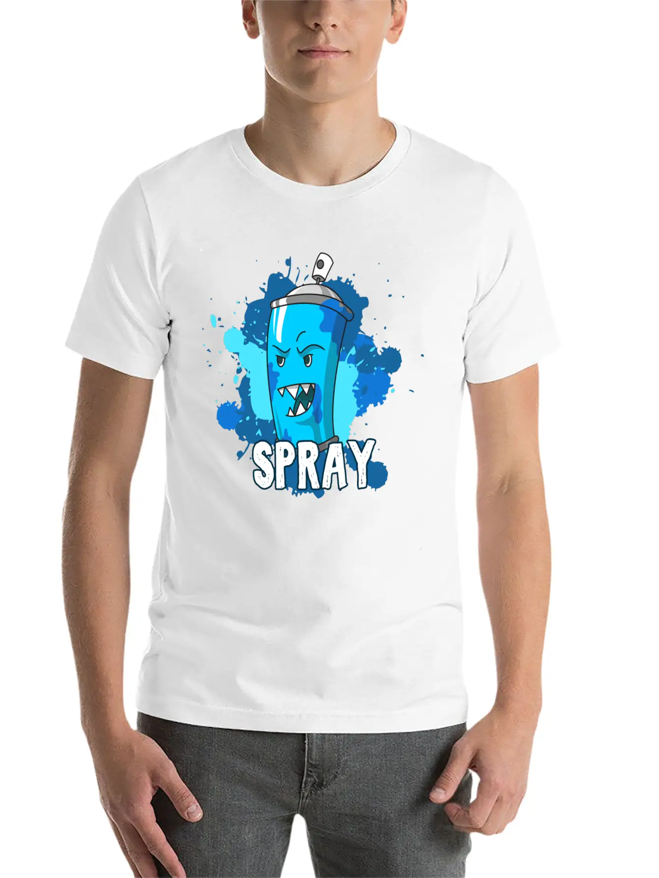 Sprayer Spray Can Graffiti Painting Hip Hop Rap Unisex Short Sleeve Soft Cotton T-Shirt – Casual Everyday Wear