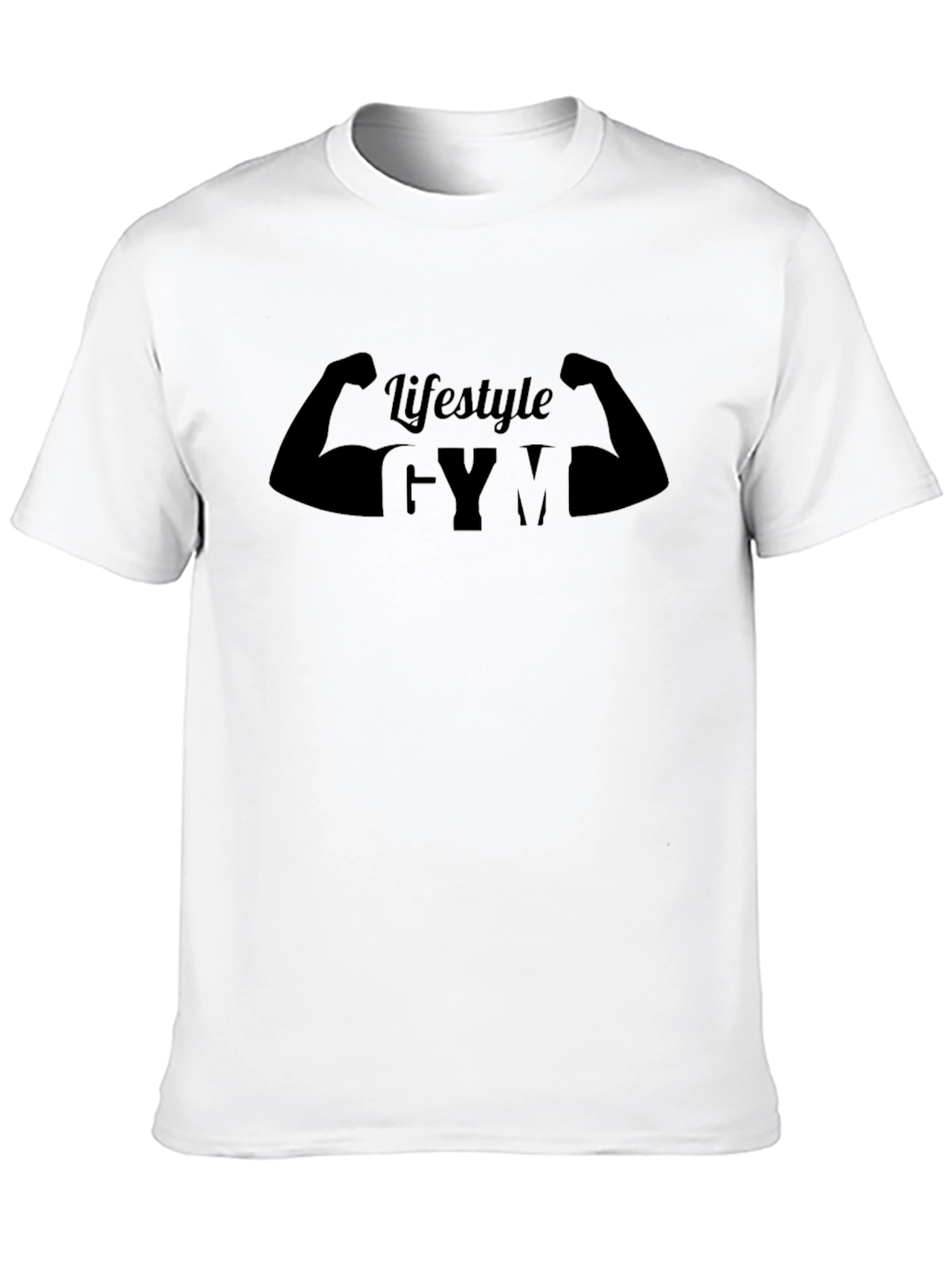 Lifestyle Gym Black Graphic T-Shirt