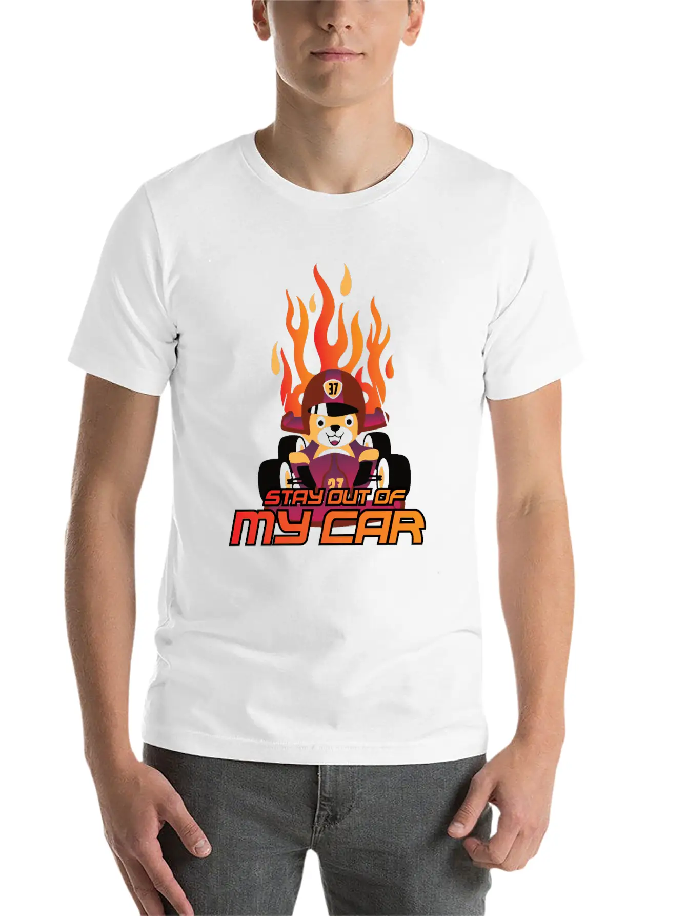 Stay Out Of My Car Basic Graphic T-Shirt – Daily Comfort In Soft Cotton