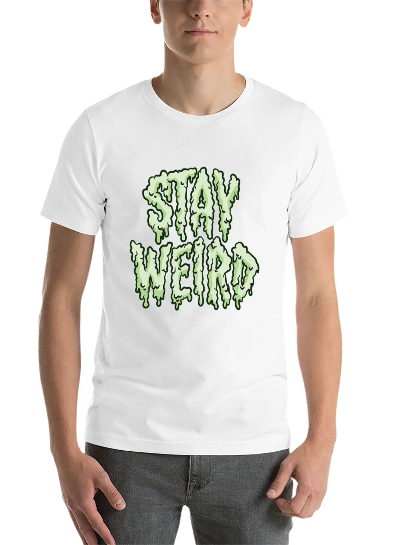 Stay Weird Stylish Everyday T-Shirt – Unisex Basic Cotton Tee