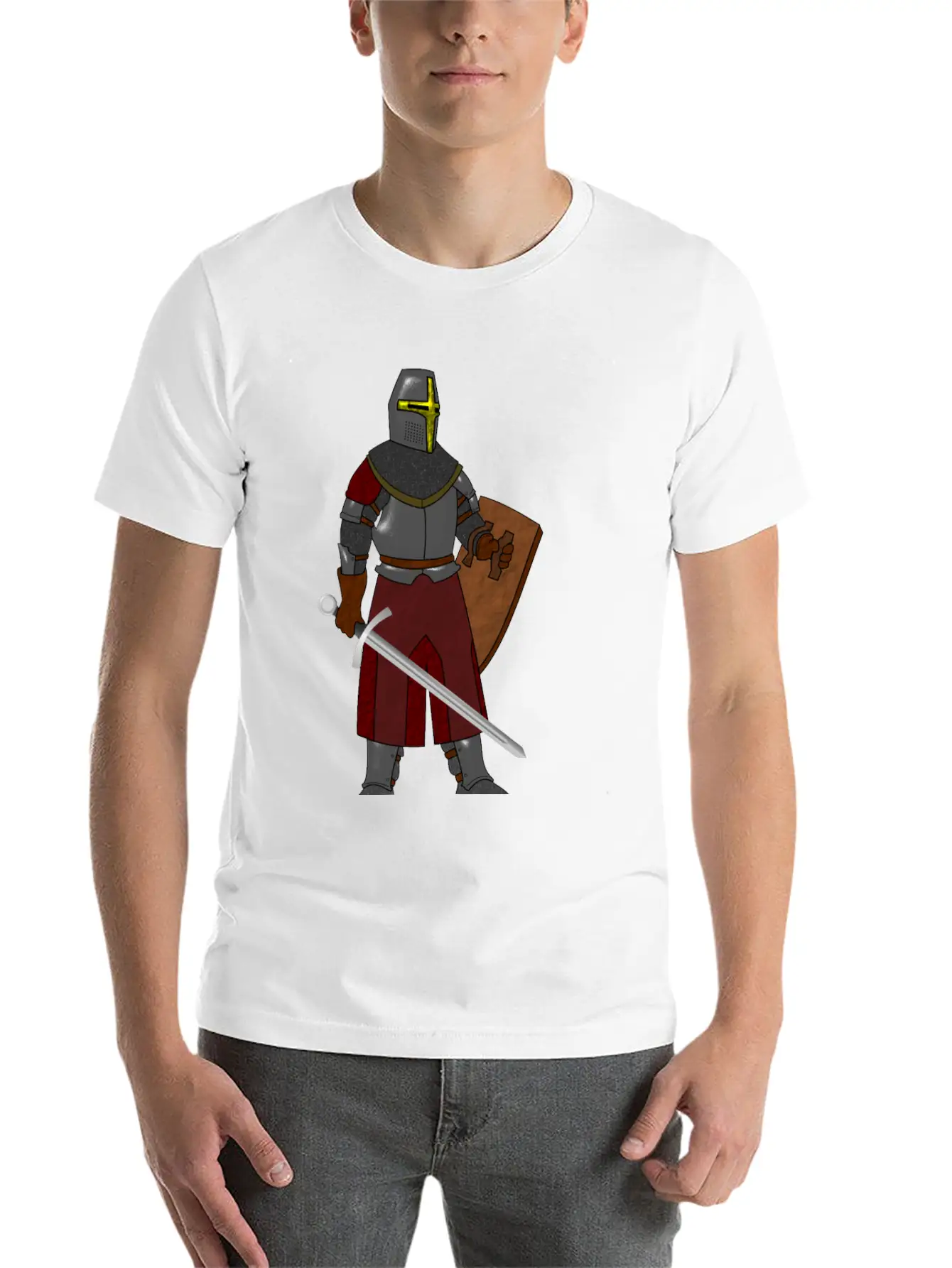 Steel Plate Armor Stylish Everyday T-Shirt – Unisex Basic Cotton Tee