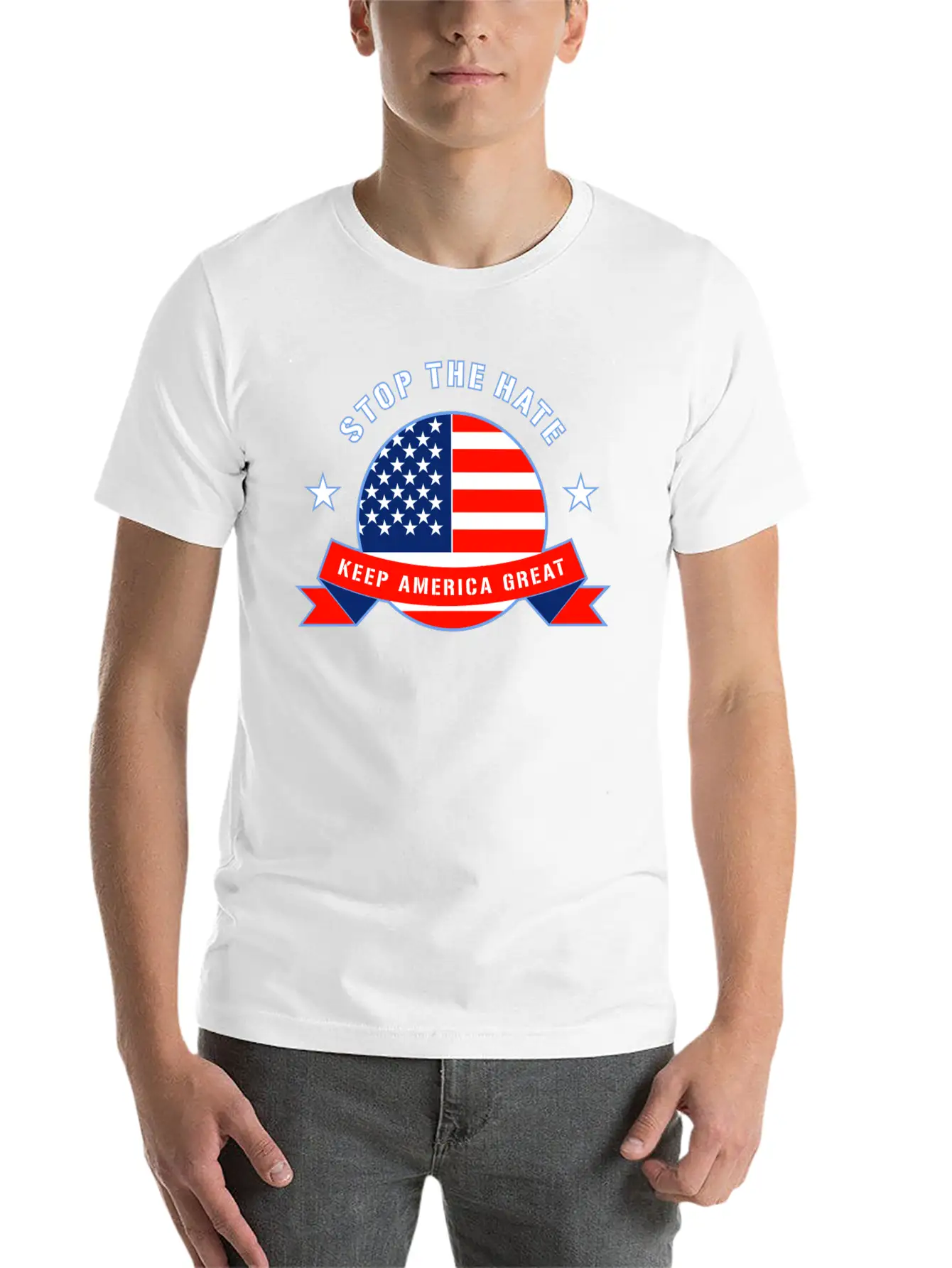 Stop The Hate Stylish Everyday T-Shirt – Unisex Basic Cotton Tee
