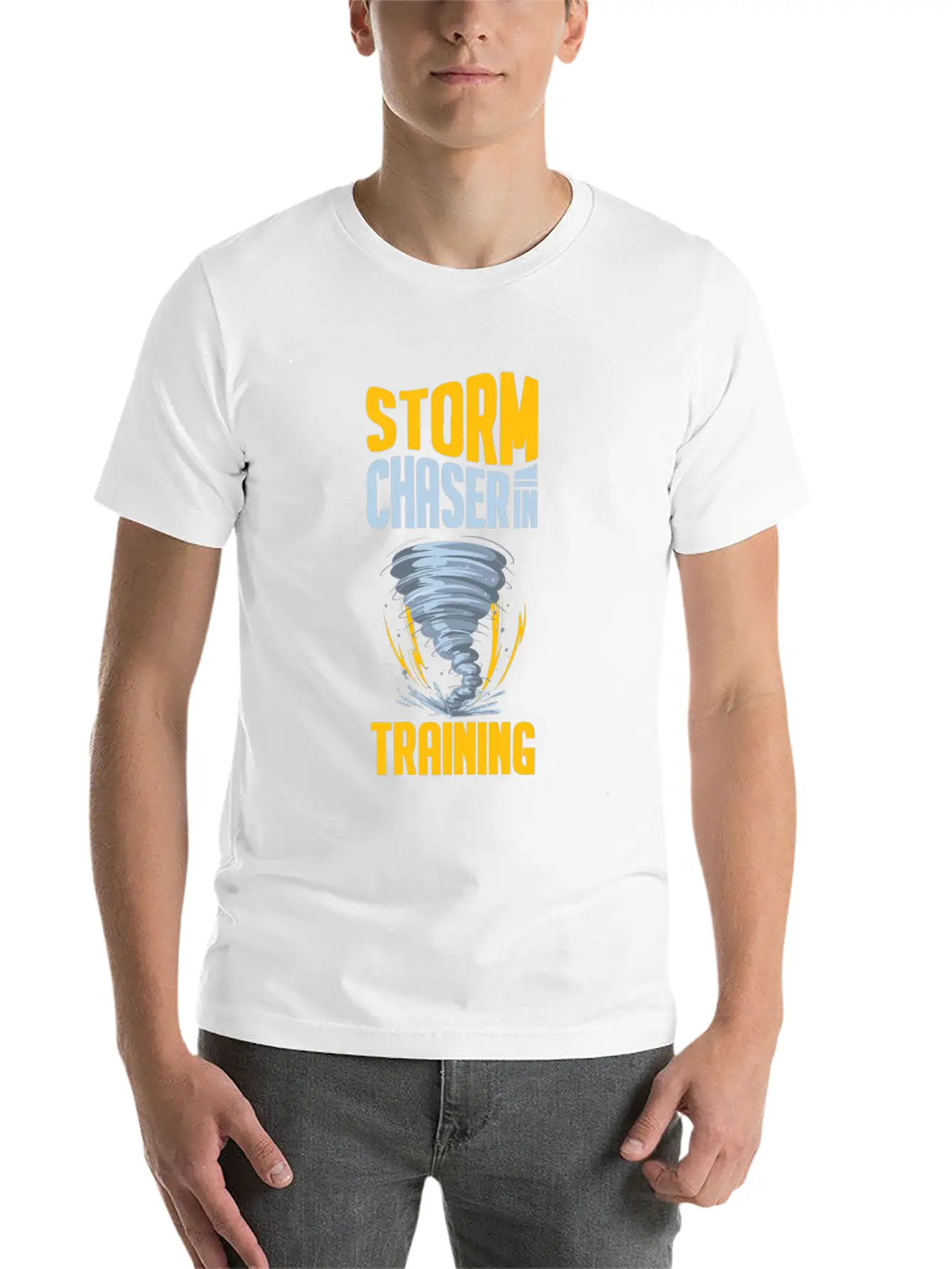 Storm Chaser Funny Tornado Twister Weather Hunter Stylish Everyday T-Shirt – Unisex Basic Cotton Tee