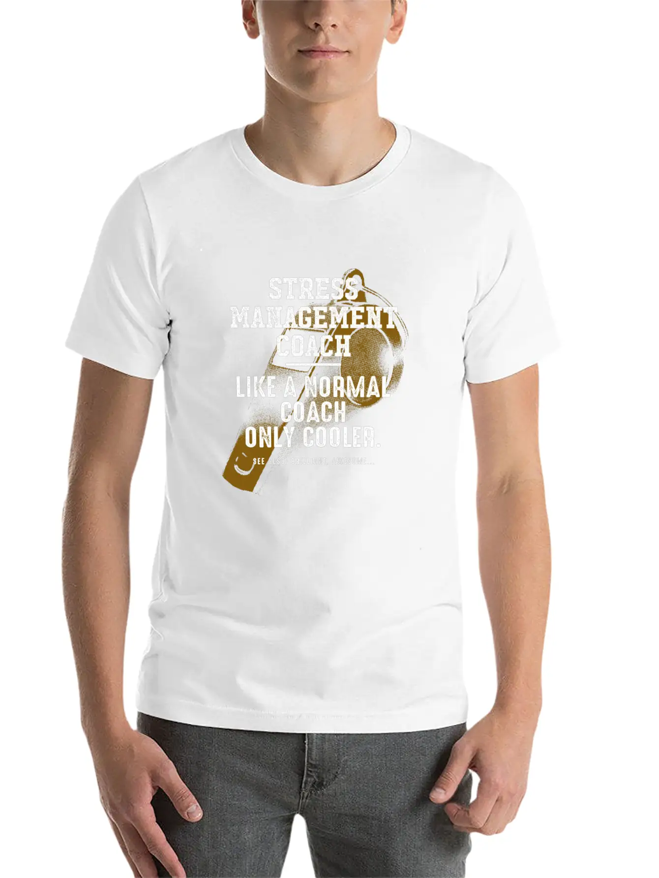 Stress Management Coach Like A Normal Coach Motiva Unisex Casual T-Shirt – Clean Design For Daily Comfort