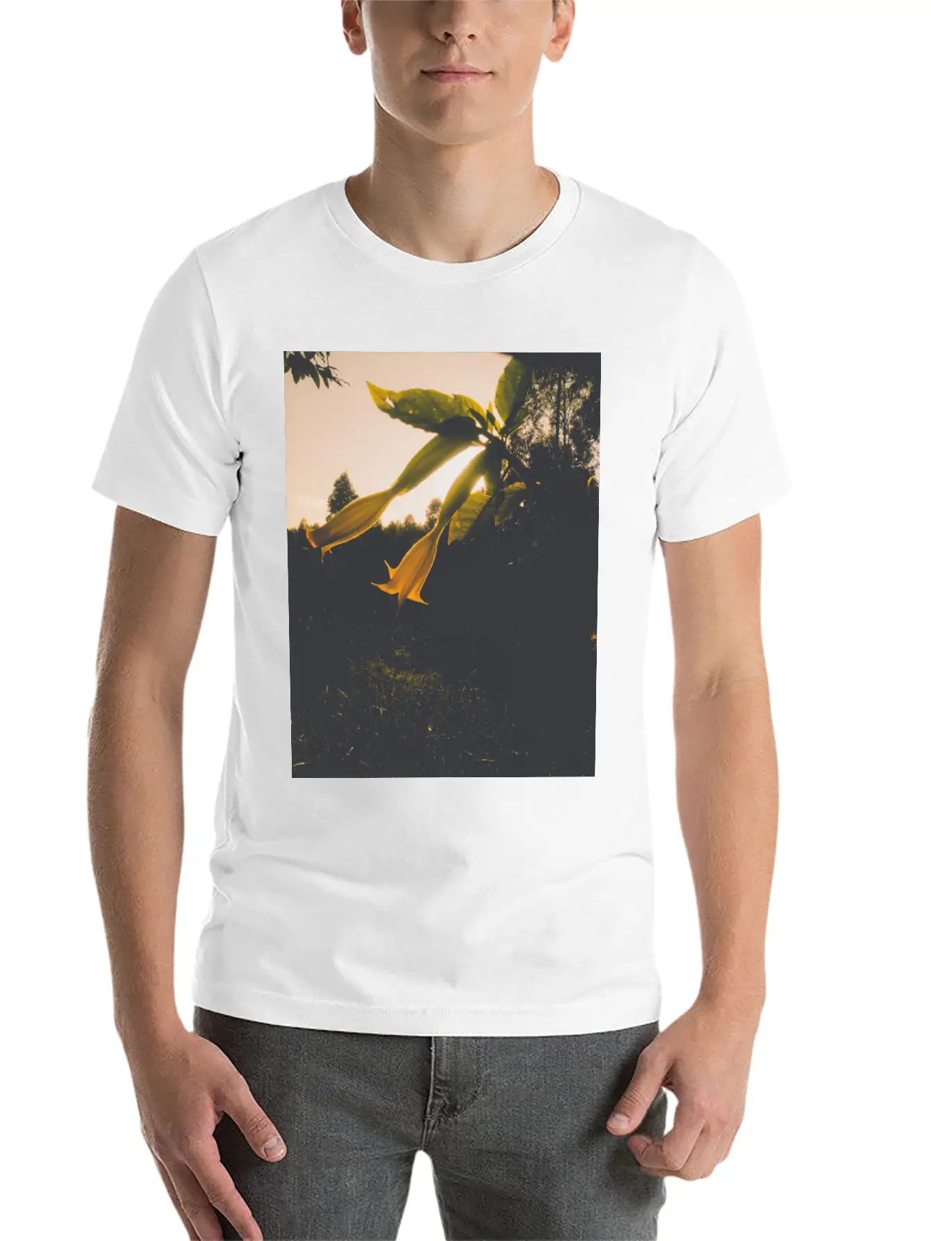 Sunrise Flower Stylish Everyday T-Shirt – Unisex Basic Cotton Tee