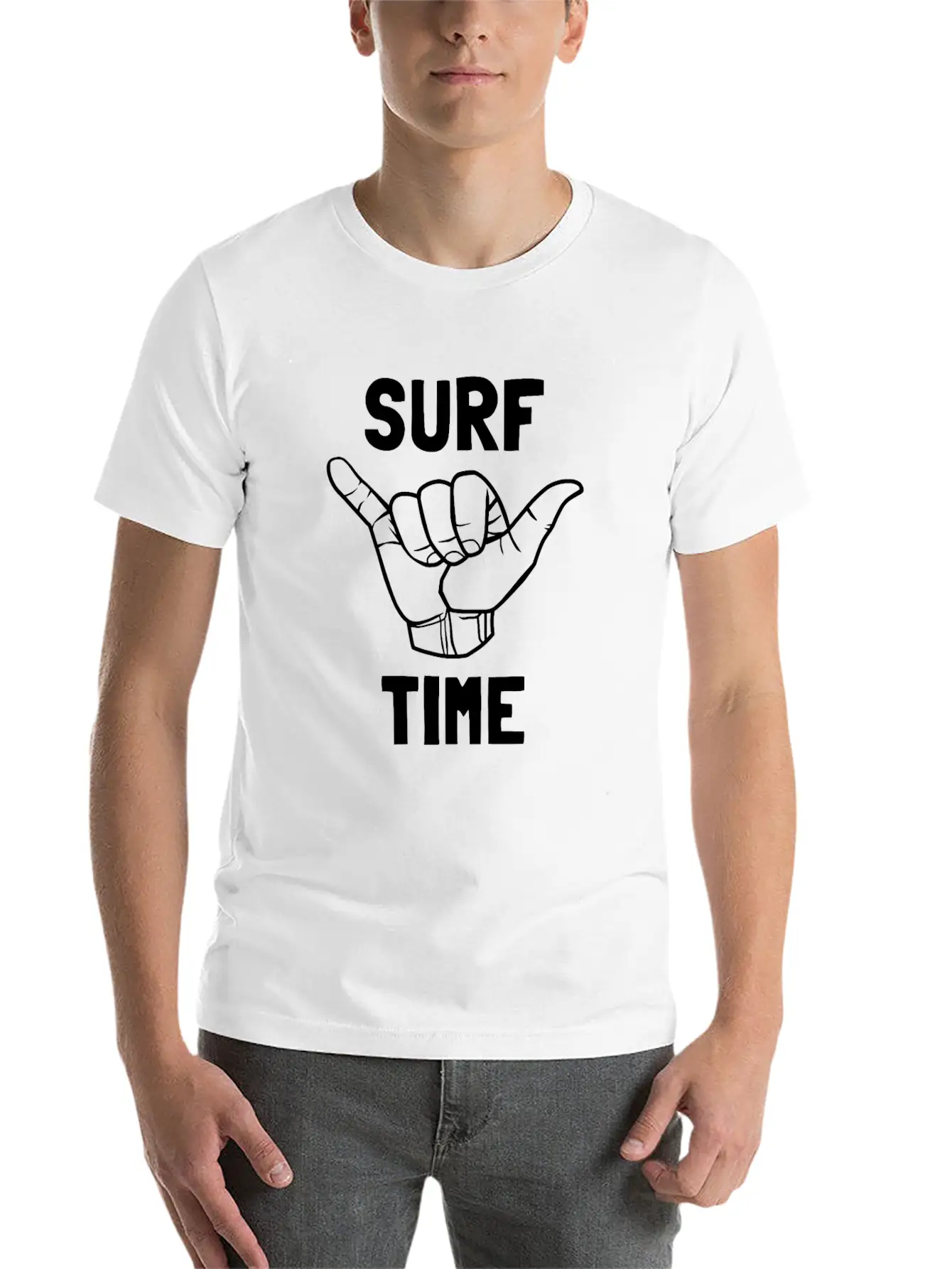 Surf Time Surfing Surfen Geschenk Comfortable Minimalist Graphic Tee – Summer Style Essential