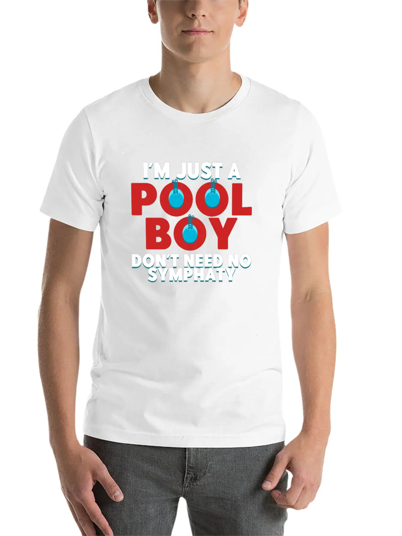 Swimming, Water, Exercise, Dive, Race, Triathlete Unisex Short Sleeve Soft Cotton T-Shirt – Casual Everyday Wear