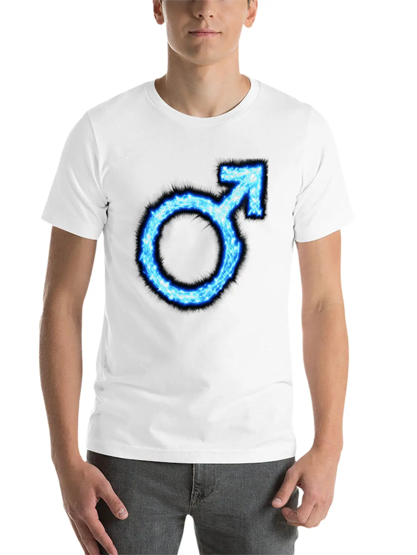 Symbol Masculine, Man, Strong, Energetic Timeless Short Sleeve Tee – Comfy And Minimalist Design