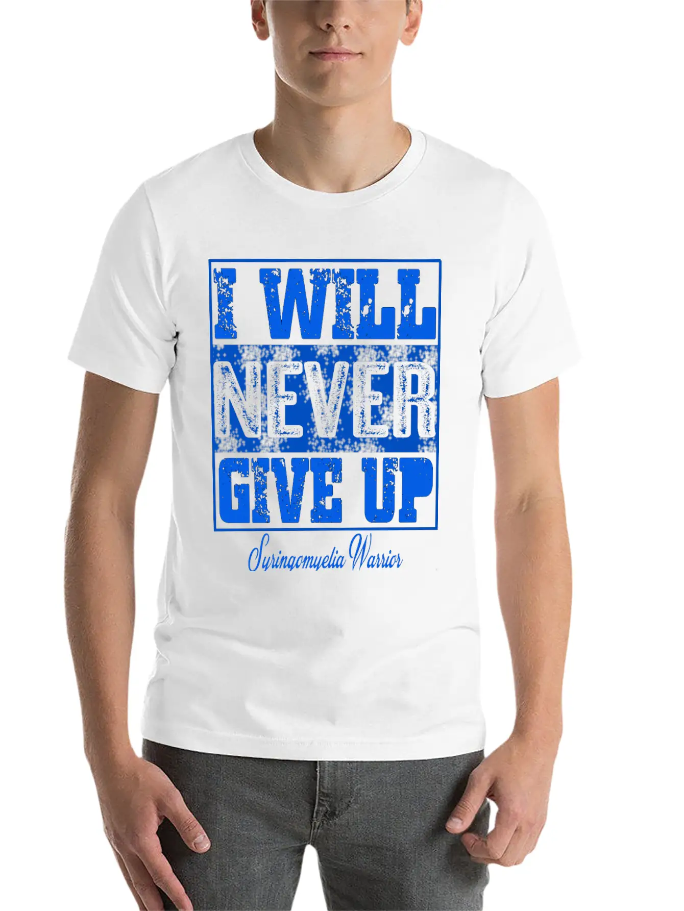 Syringomyelia Awareness Stylish Everyday T-Shirt – Unisex Basic Cotton Tee